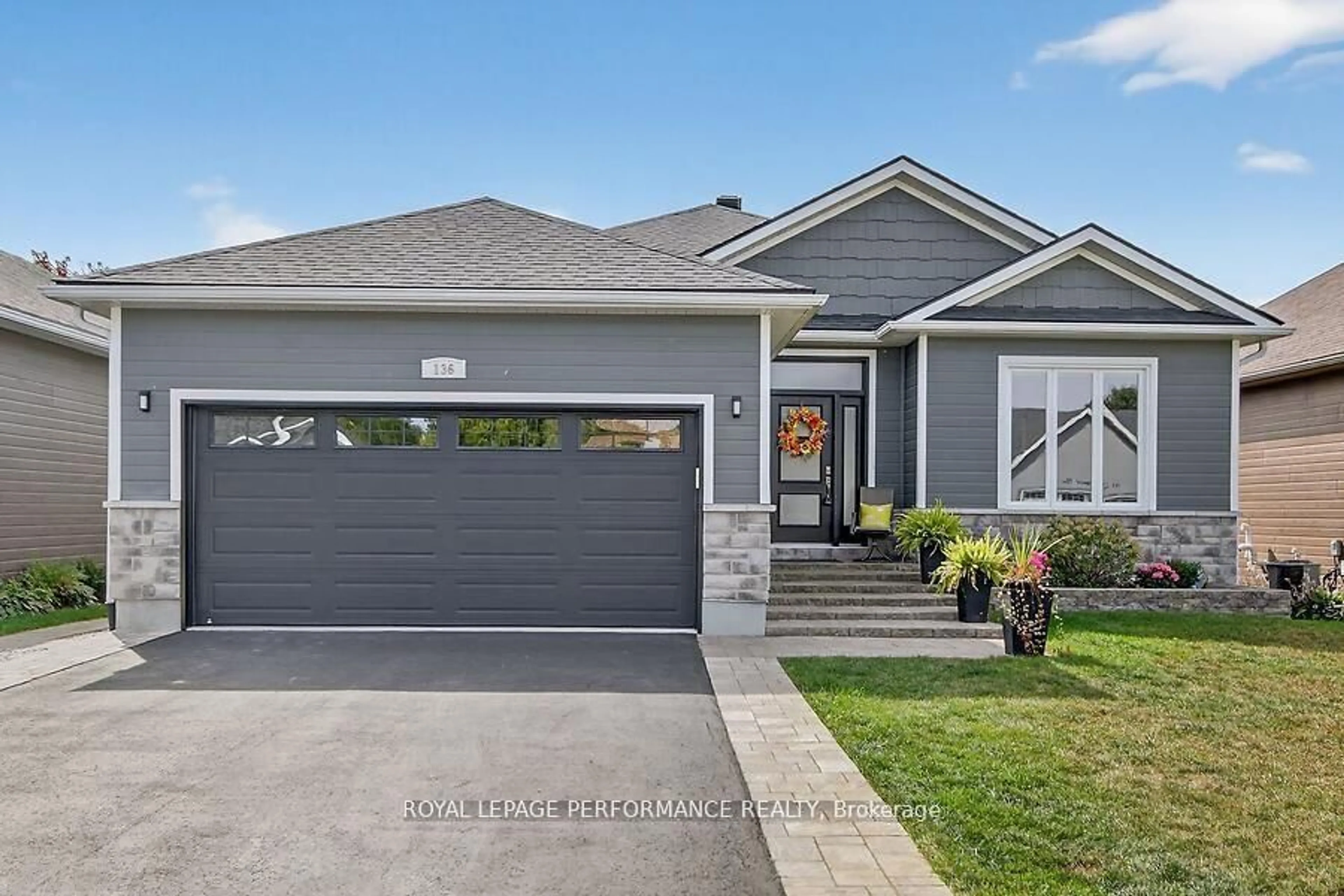 Home with vinyl exterior material, street for 136 Sheppard Ave, Drummond/North Elmsley Ontario K7H 0C5