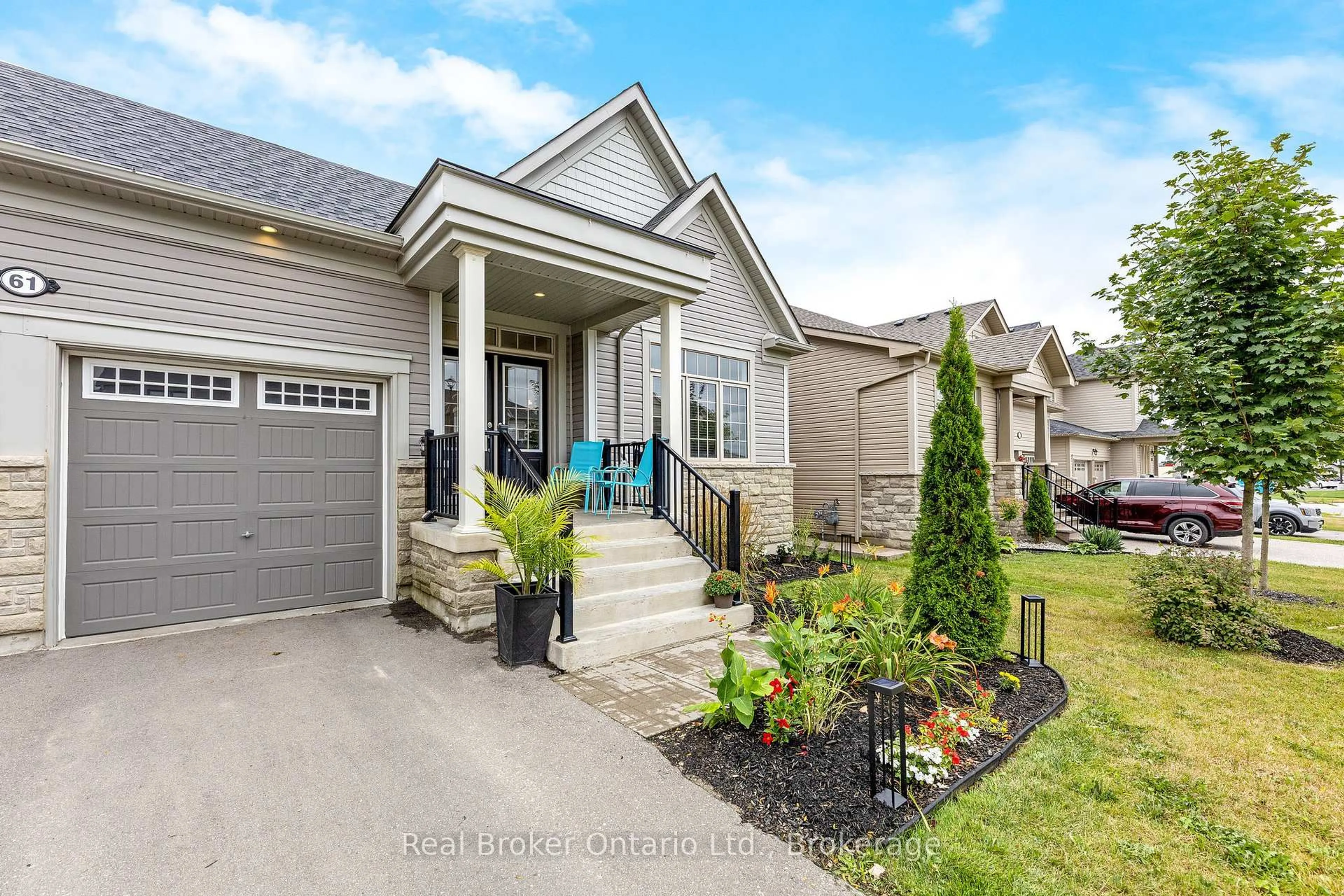 Home with vinyl exterior material, street for 61 Kirvan St, Centre Wellington Ontario N1M 0G9