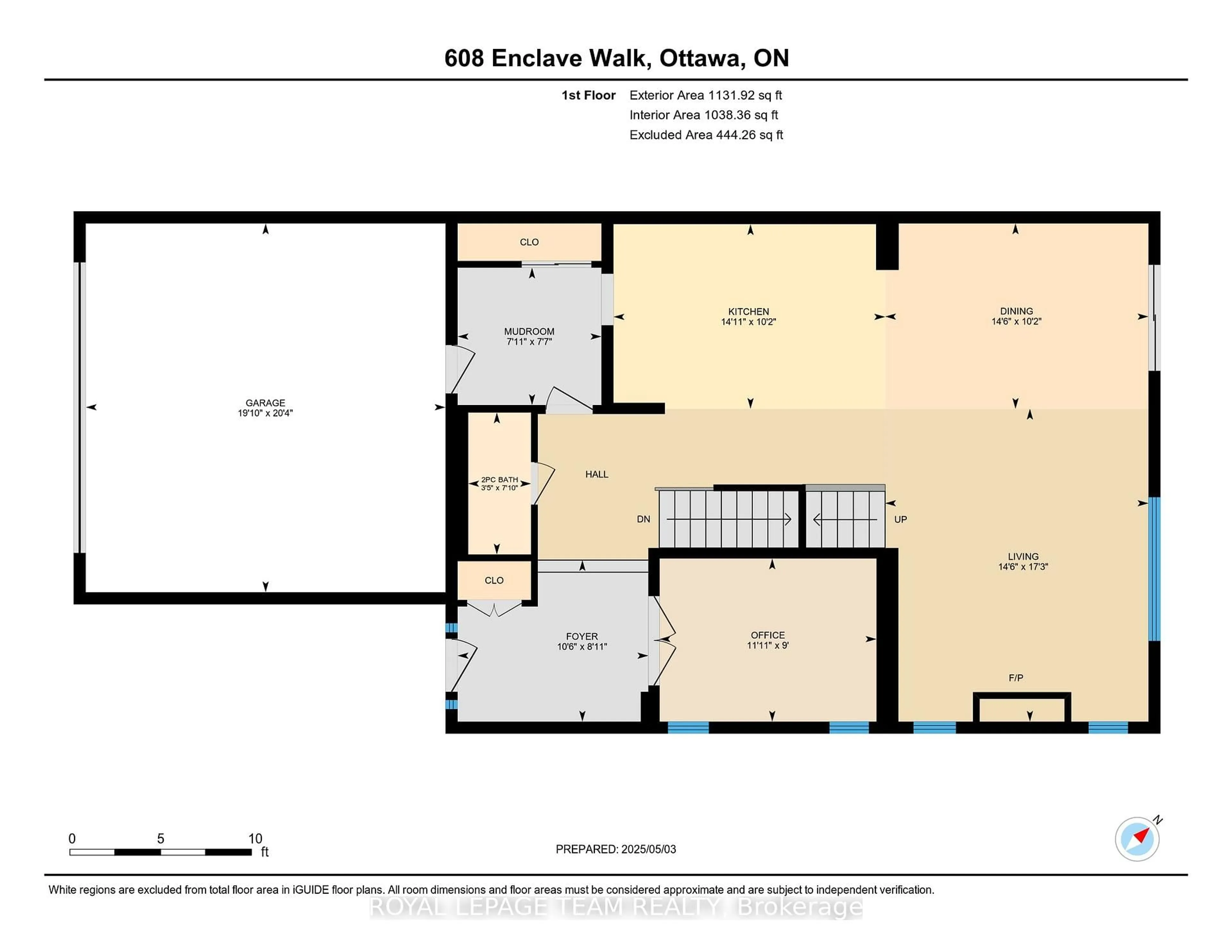 Floor plan for 608 Enclave Lane, Clarence-Rockland Ontario K4K 0M8