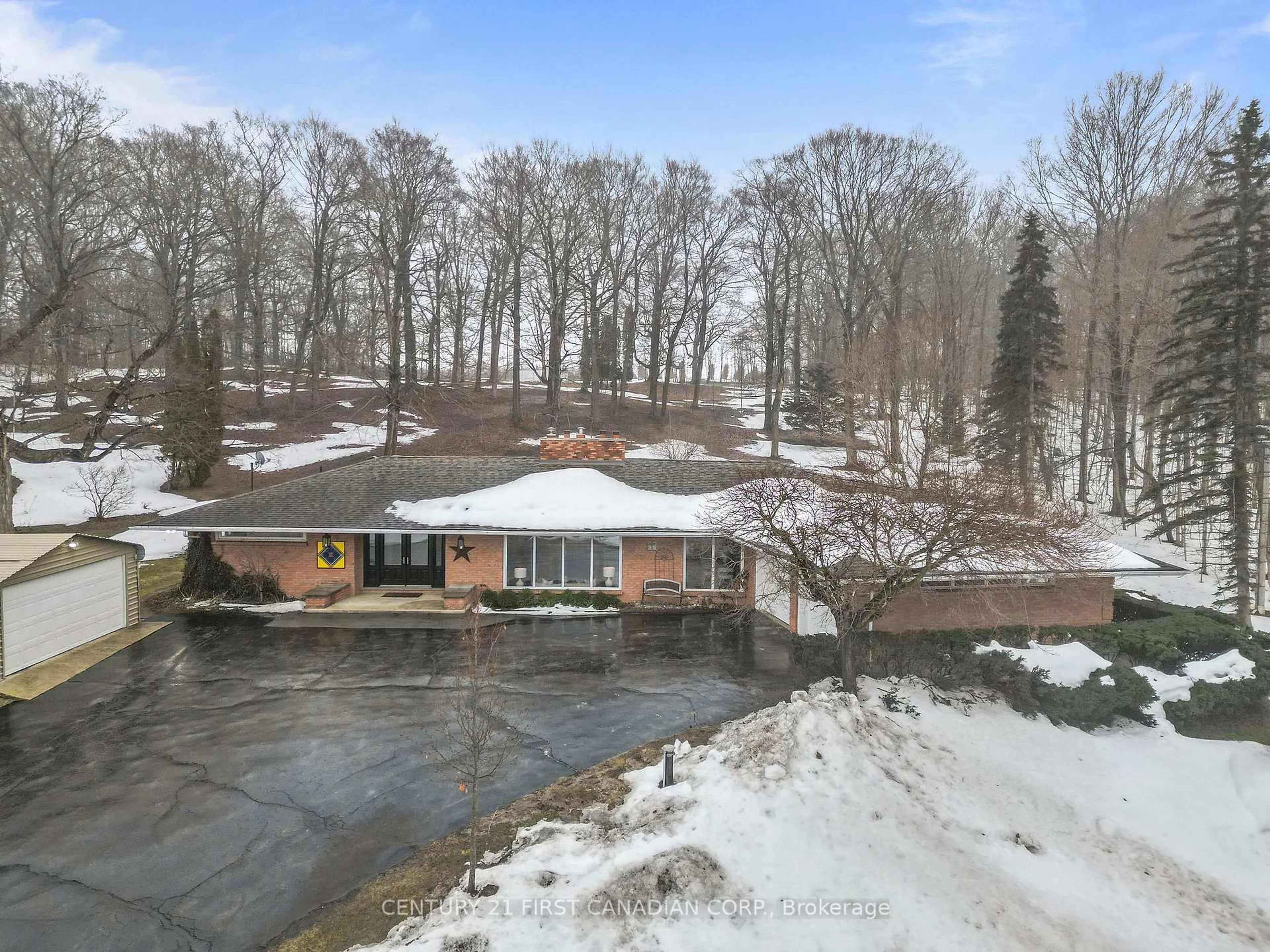 A pic from outside/outdoor area/front of a property/back of a property/a pic from drone, unknown for 14519 Elginfield Rd, Middlesex Centre Ontario N0M 2J0