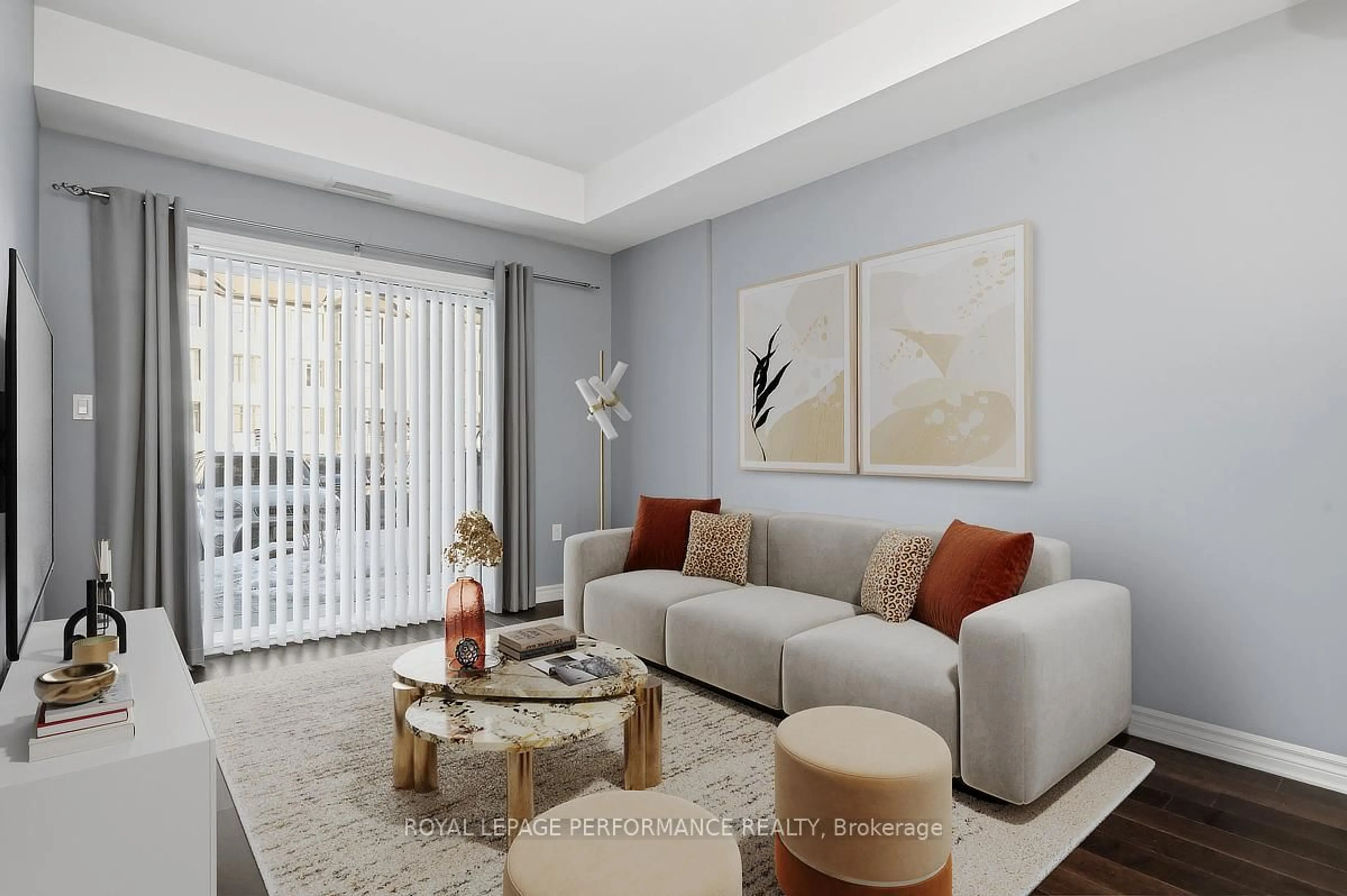 Living room with furniture, unknown for 120 Prestige Circ #116, Ottawa Ontario K4A 1B4