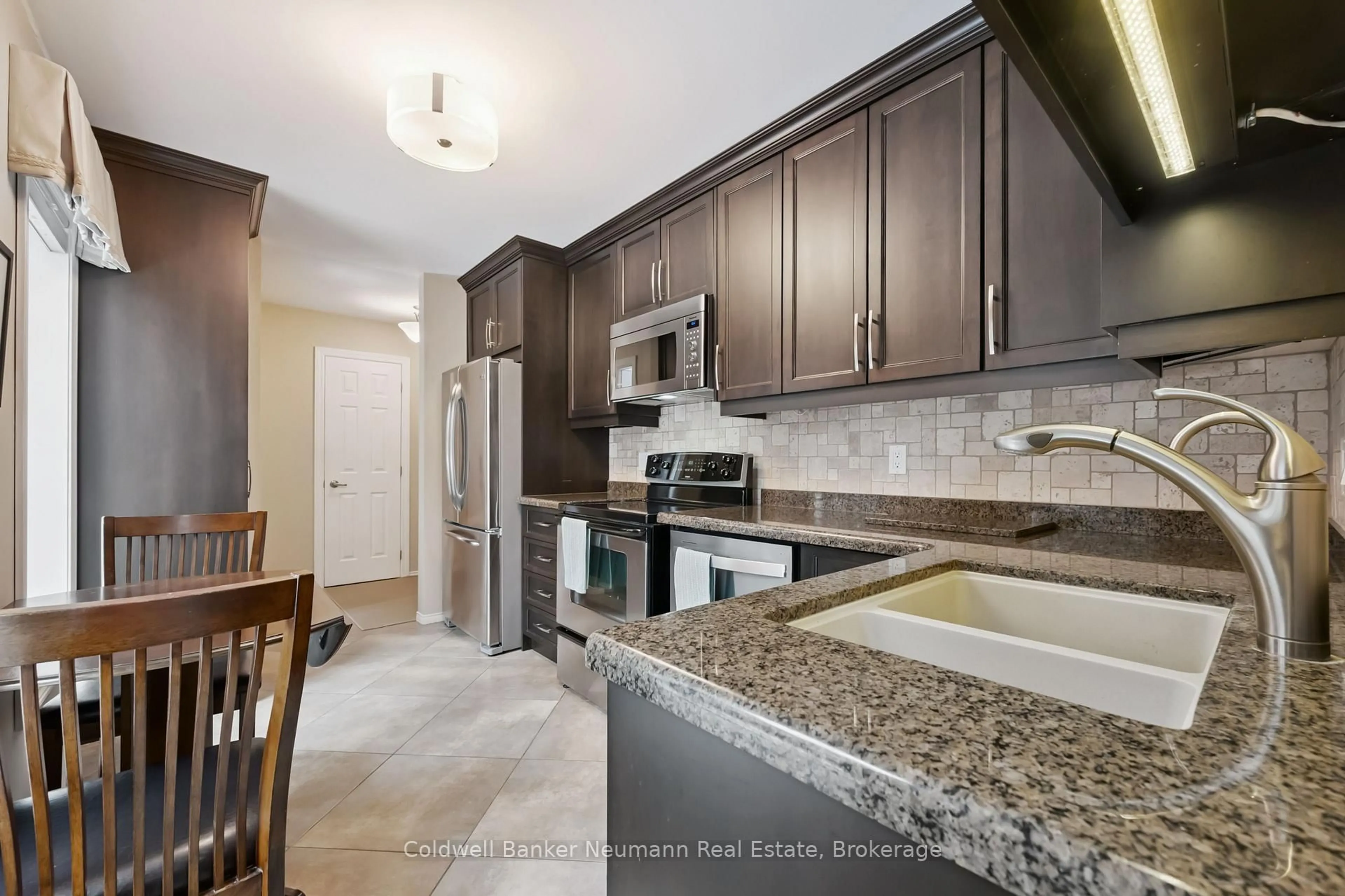 Standard kitchen, ceramic/tile floor for 60 Ptarmigan Dr #22, Guelph Ontario N1C 1E5