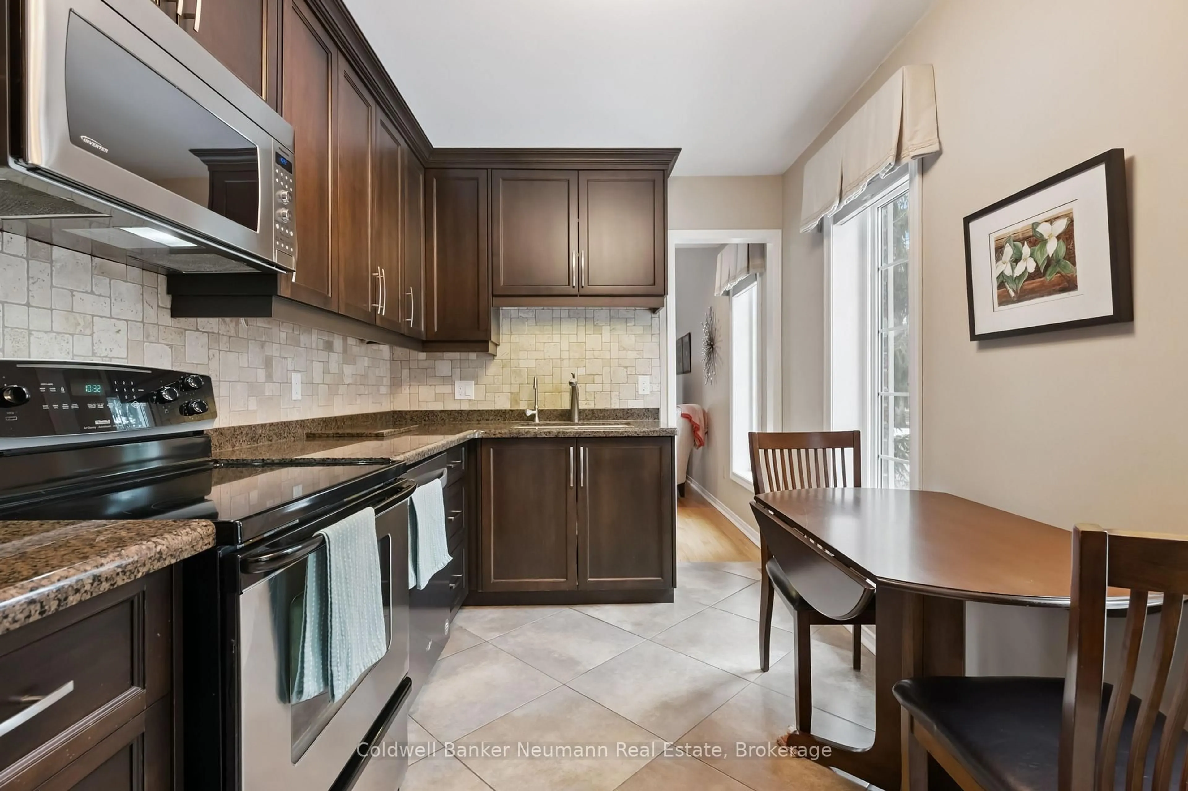Standard kitchen, ceramic/tile floor for 60 Ptarmigan Dr #22, Guelph Ontario N1C 1E5