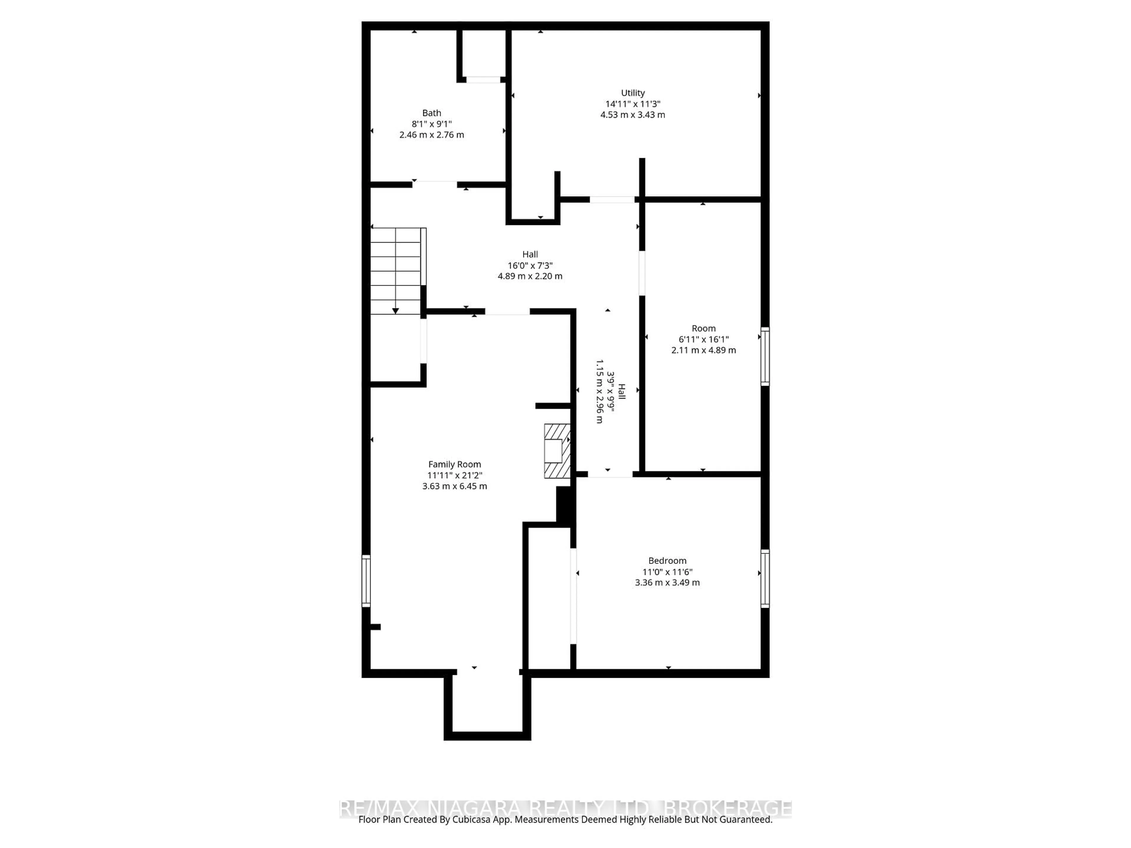 Floor plan for 96 Terrace Dr, Hamilton Ontario L9A 2Y6