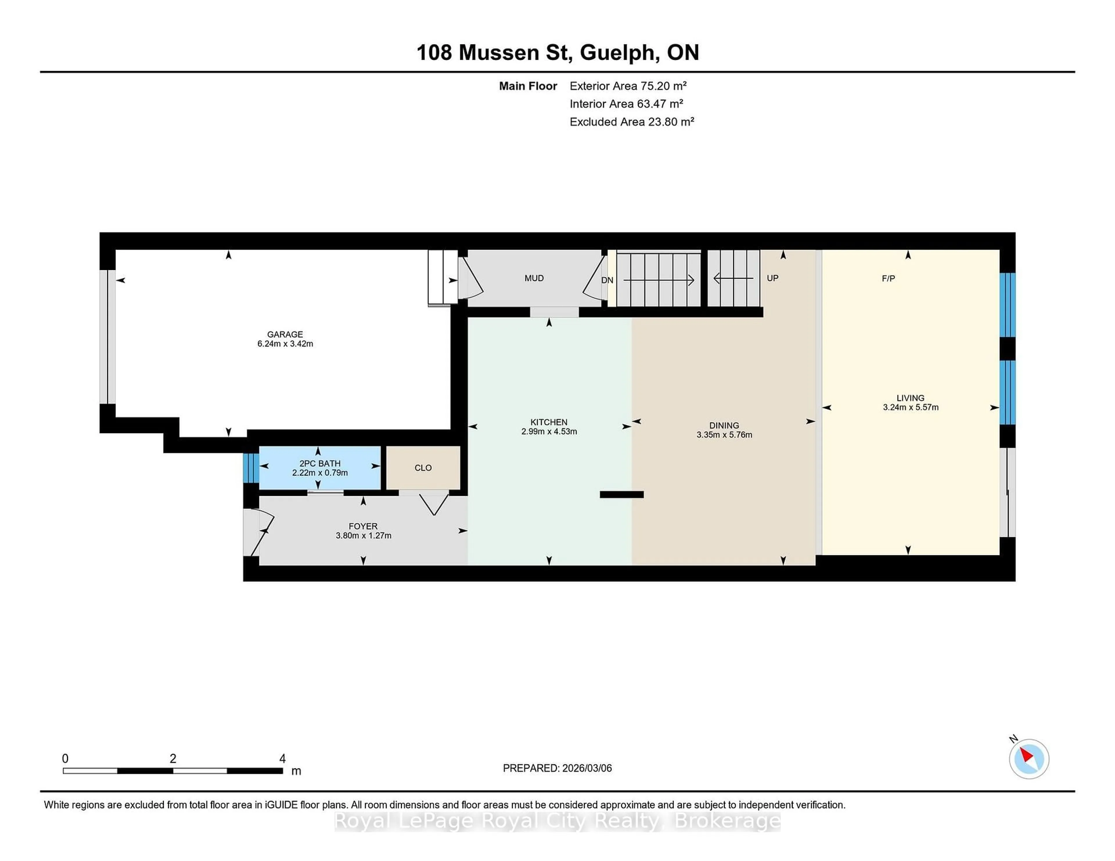 Floor plan for 108 Mussen St, Guelph Ontario N1E 0K2