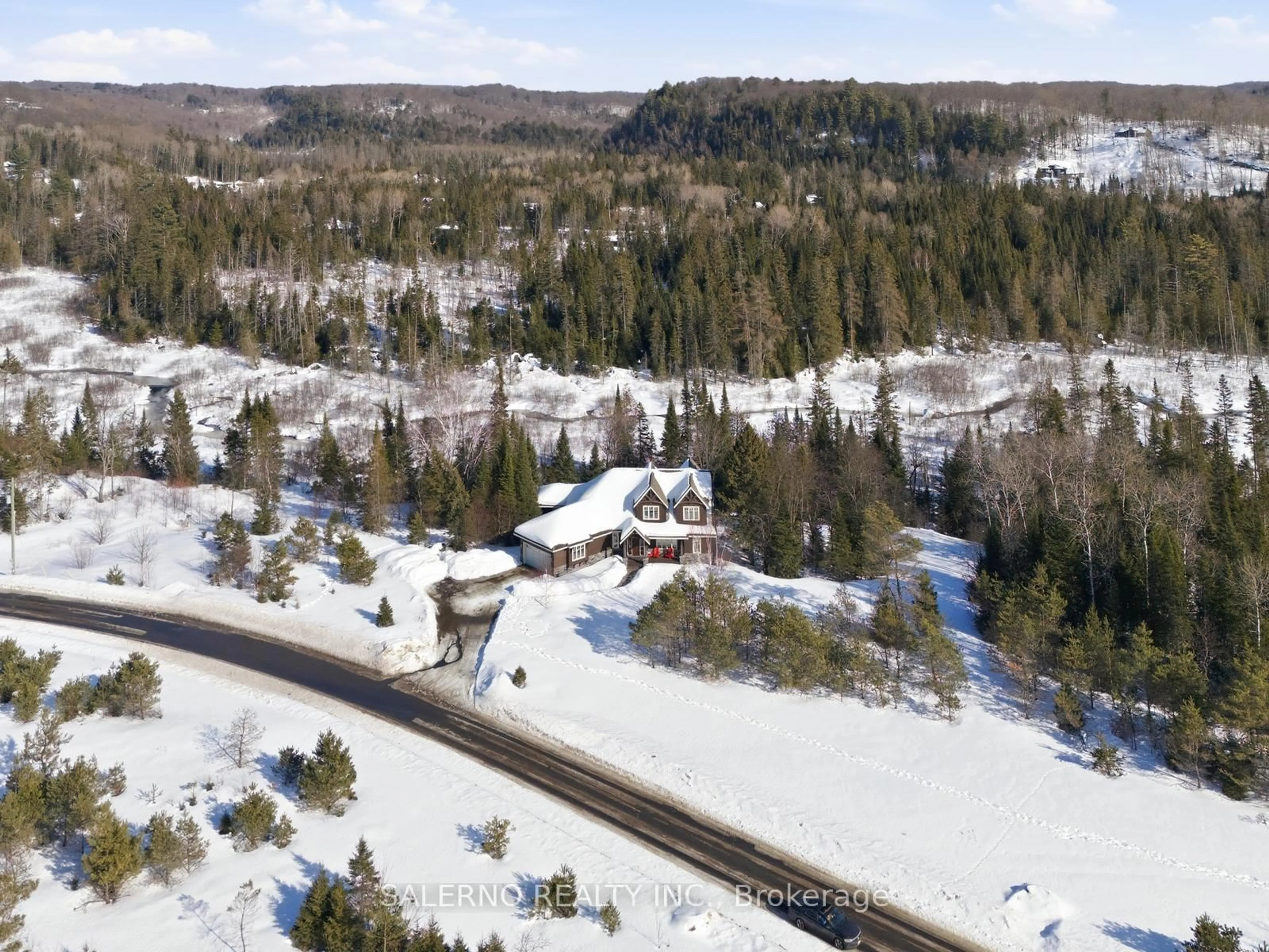 A pic from outside/outdoor area/front of a property/back of a property/a pic from drone, forest/trees view for 1078 Echo Hills Rd #30, Lake of Bays Ontario P1H 2J6