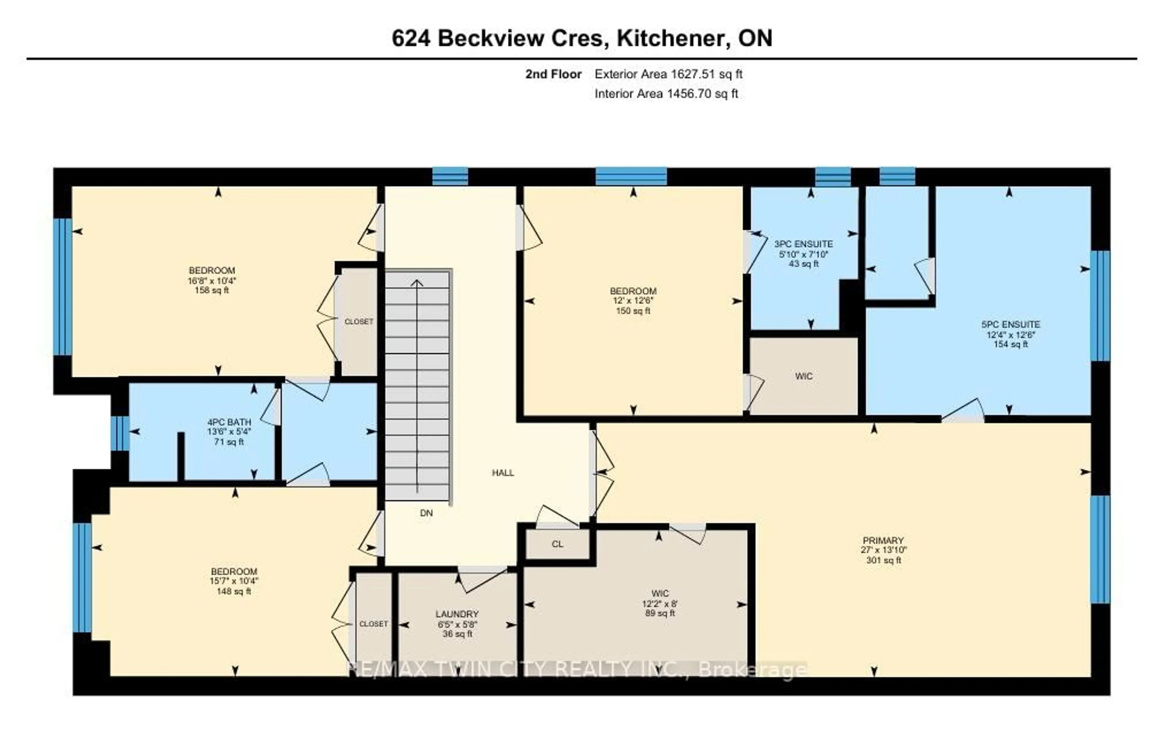 Floor plan for 624 Beckview Cres, Kitchener Ontario N2R 0R4