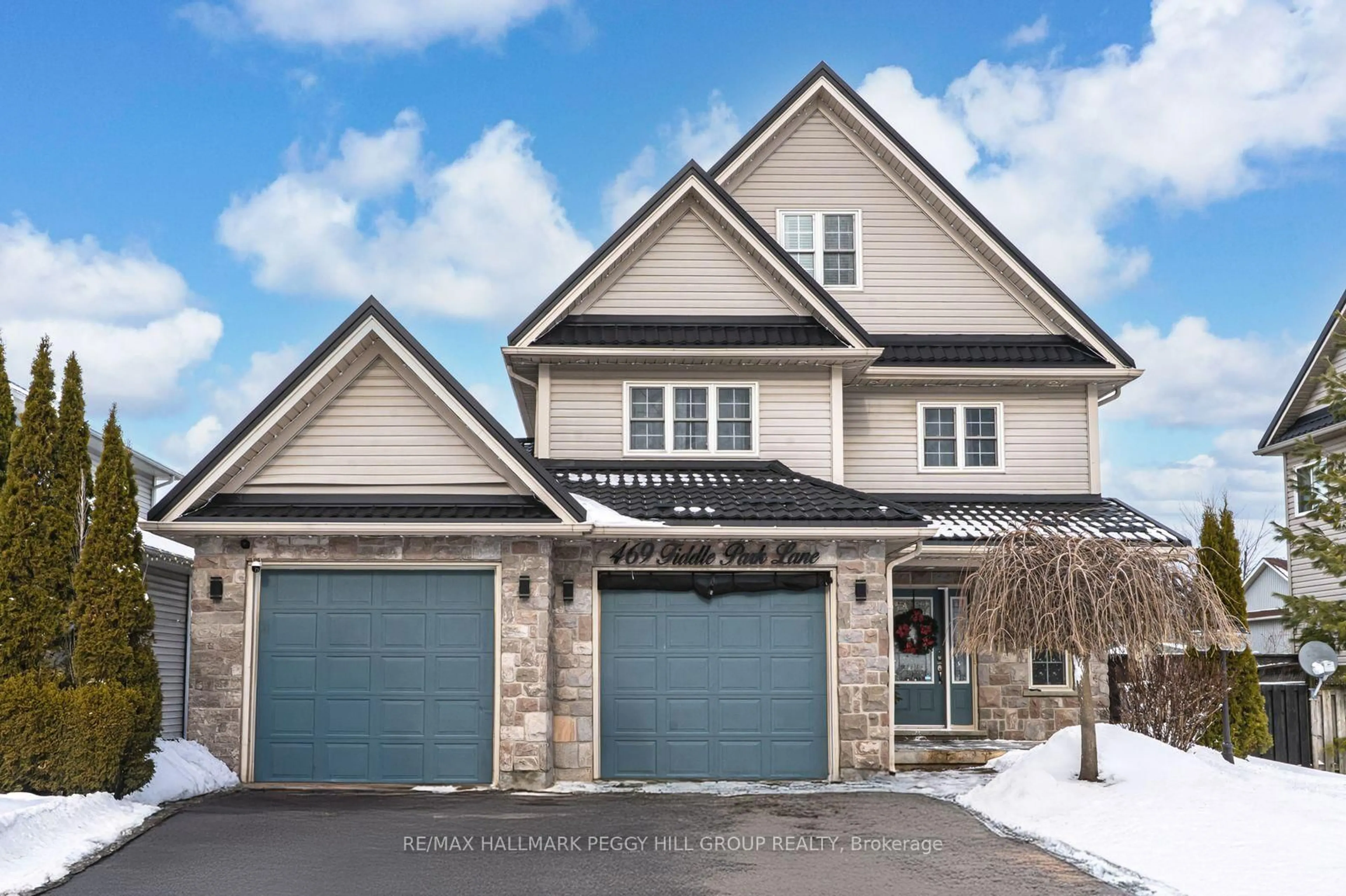 Home with brick exterior material, street for 469 Fiddle Park Lane, Shelburne Ontario L9V 3C9