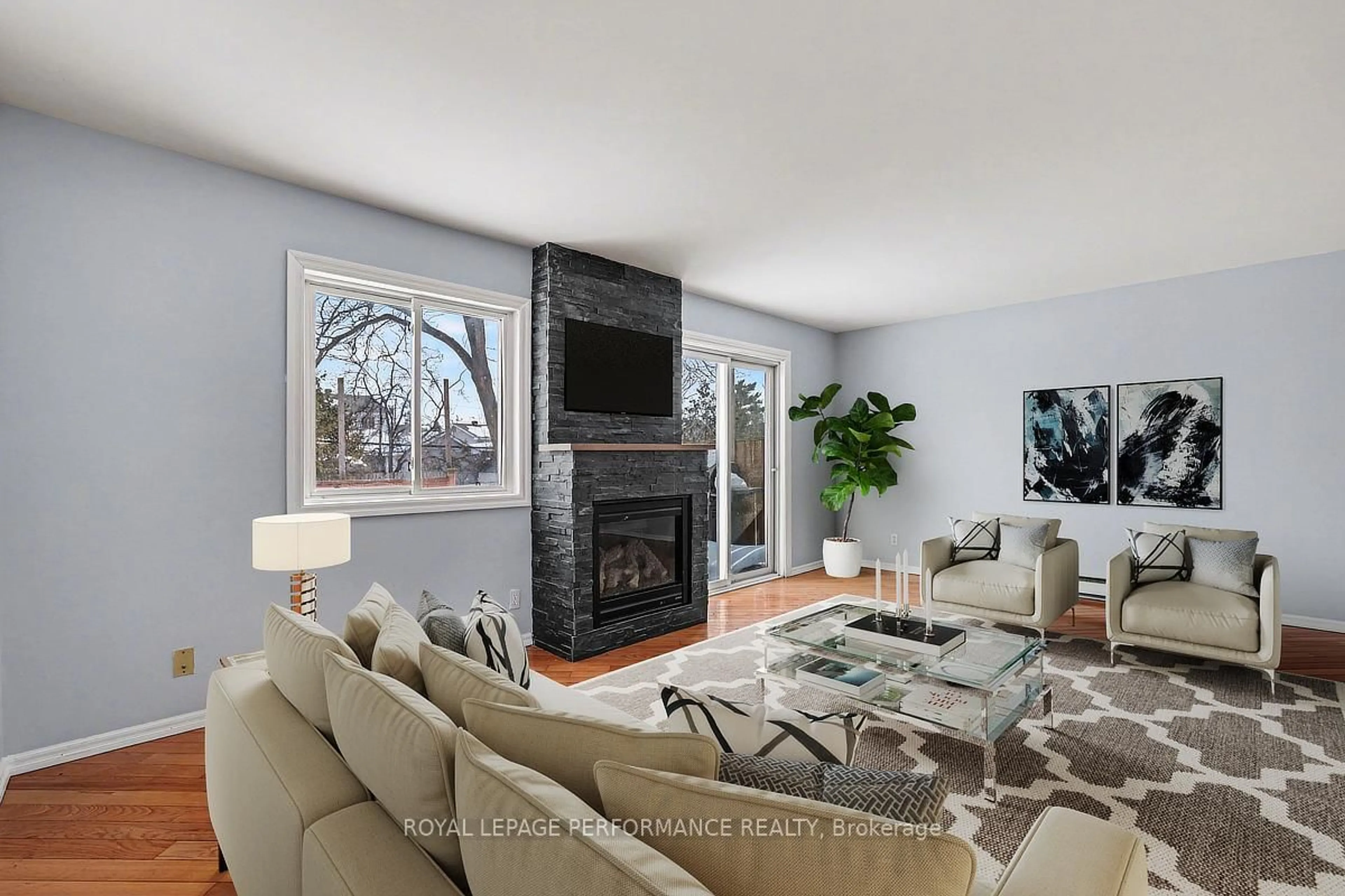 Living room with furniture, unknown for 1367 Cedarcroft Cres, Orleans Ontario K1B 5G8