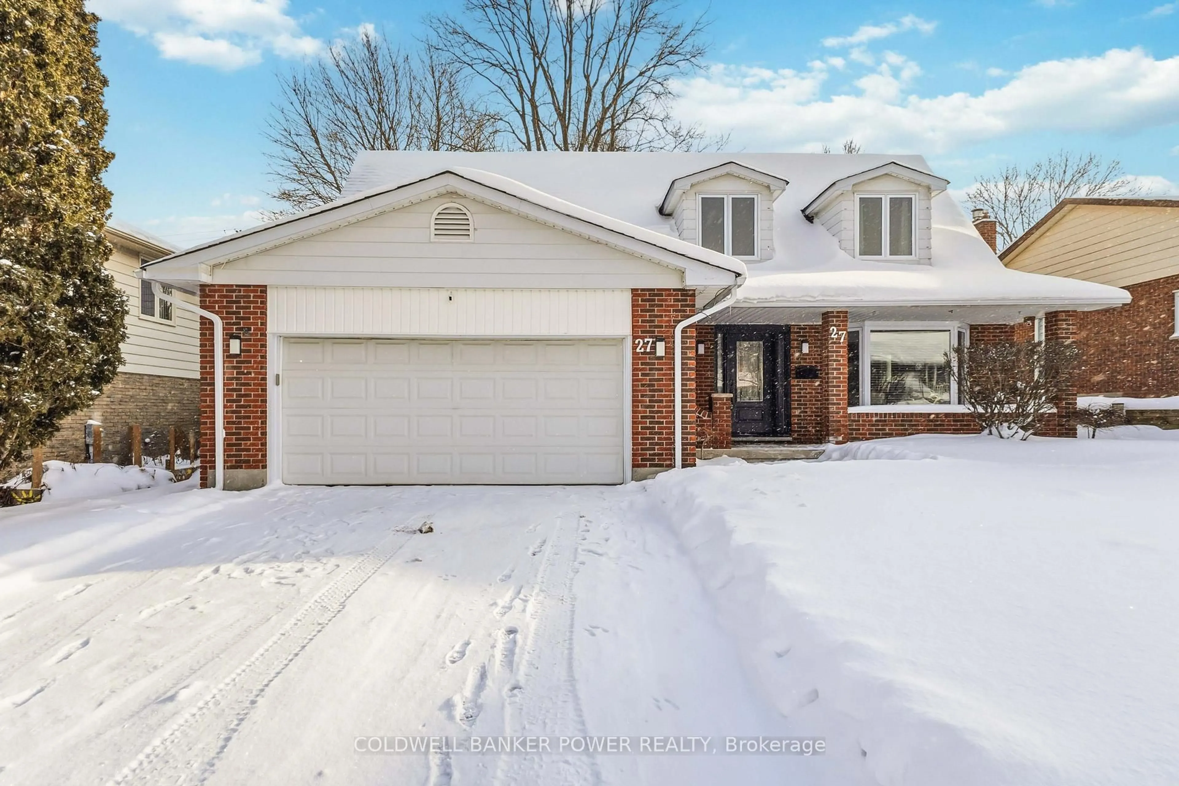 Home with brick exterior material, street for 27 Foxcroft Cres, London South Ontario N6K 3A3