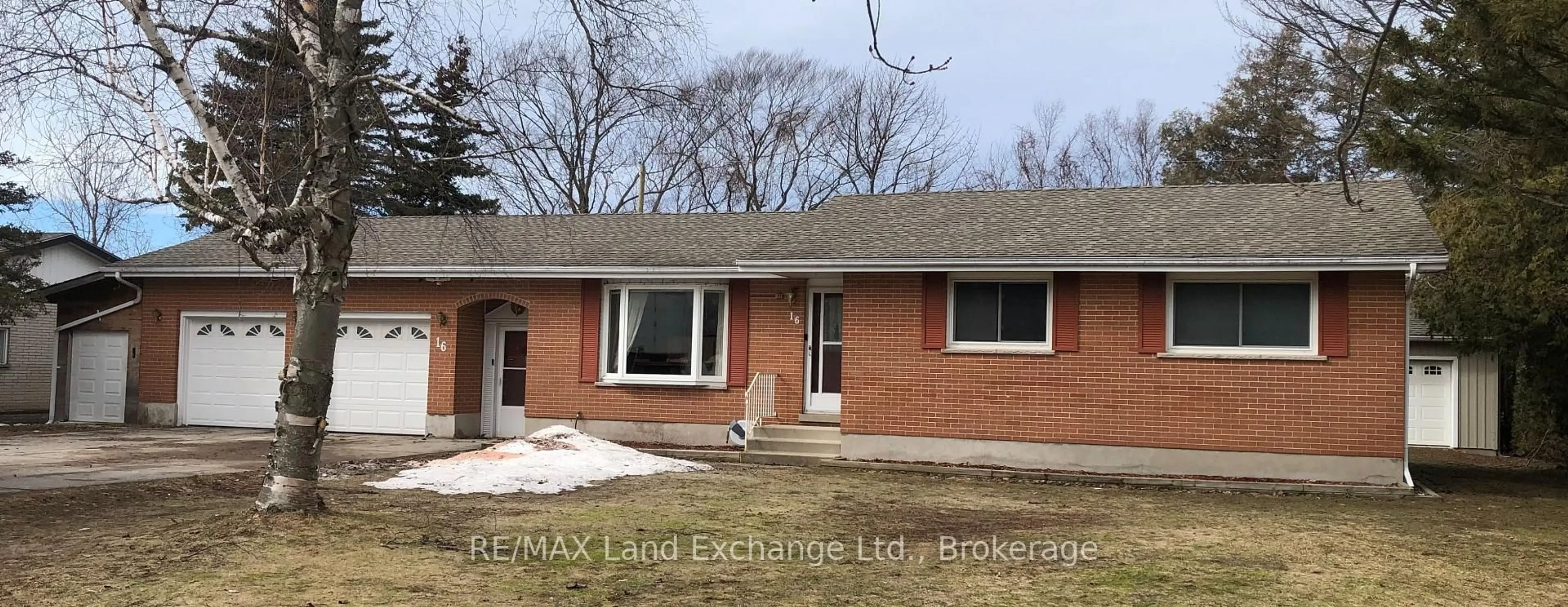 Home with brick exterior material, street for 16 Penetangore Row, Huron-Kinloss Ontario N2Z 2N6