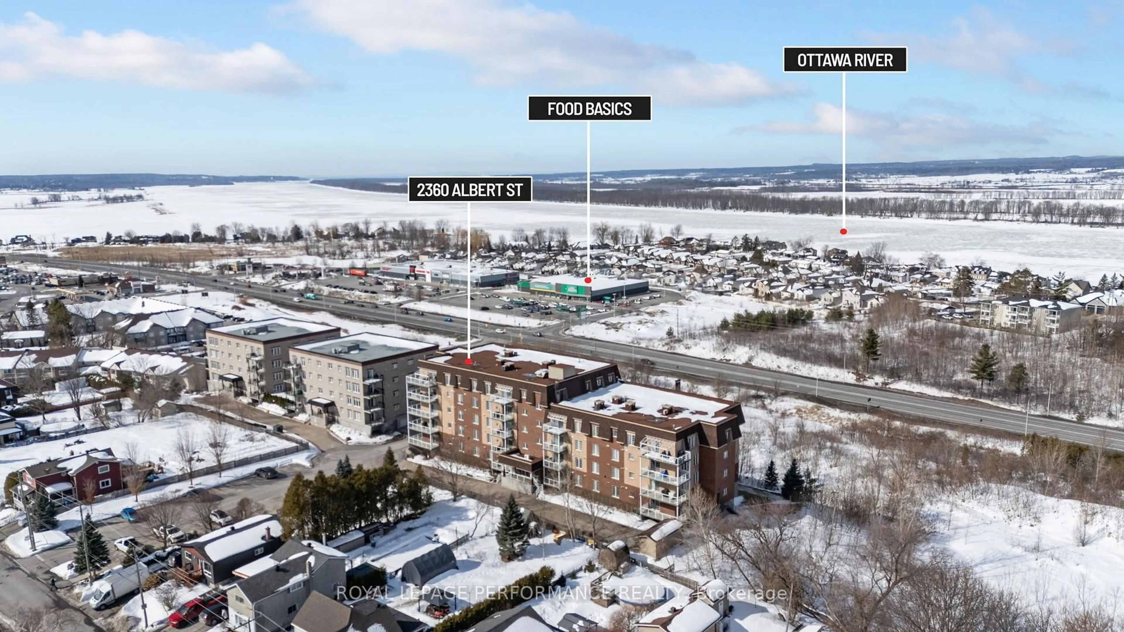 A pic from outside/outdoor area/front of a property/back of a property/a pic from drone, city buildings view from balcony for 2360 Albert St #206, Clarence-Rockland Ontario K4K 0C4