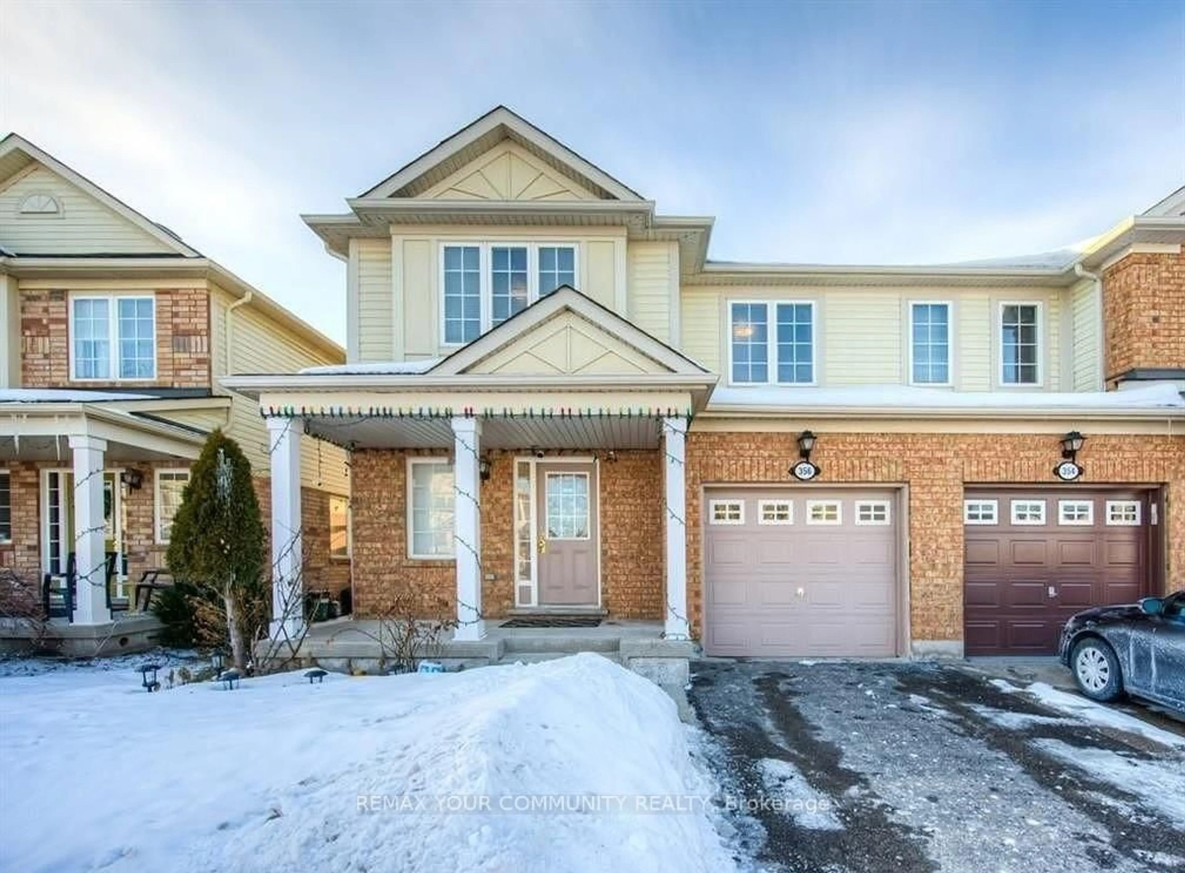 Home with brick exterior material, street for 356 Garth Massey Dr, Cambridge Ontario N1T 2L4
