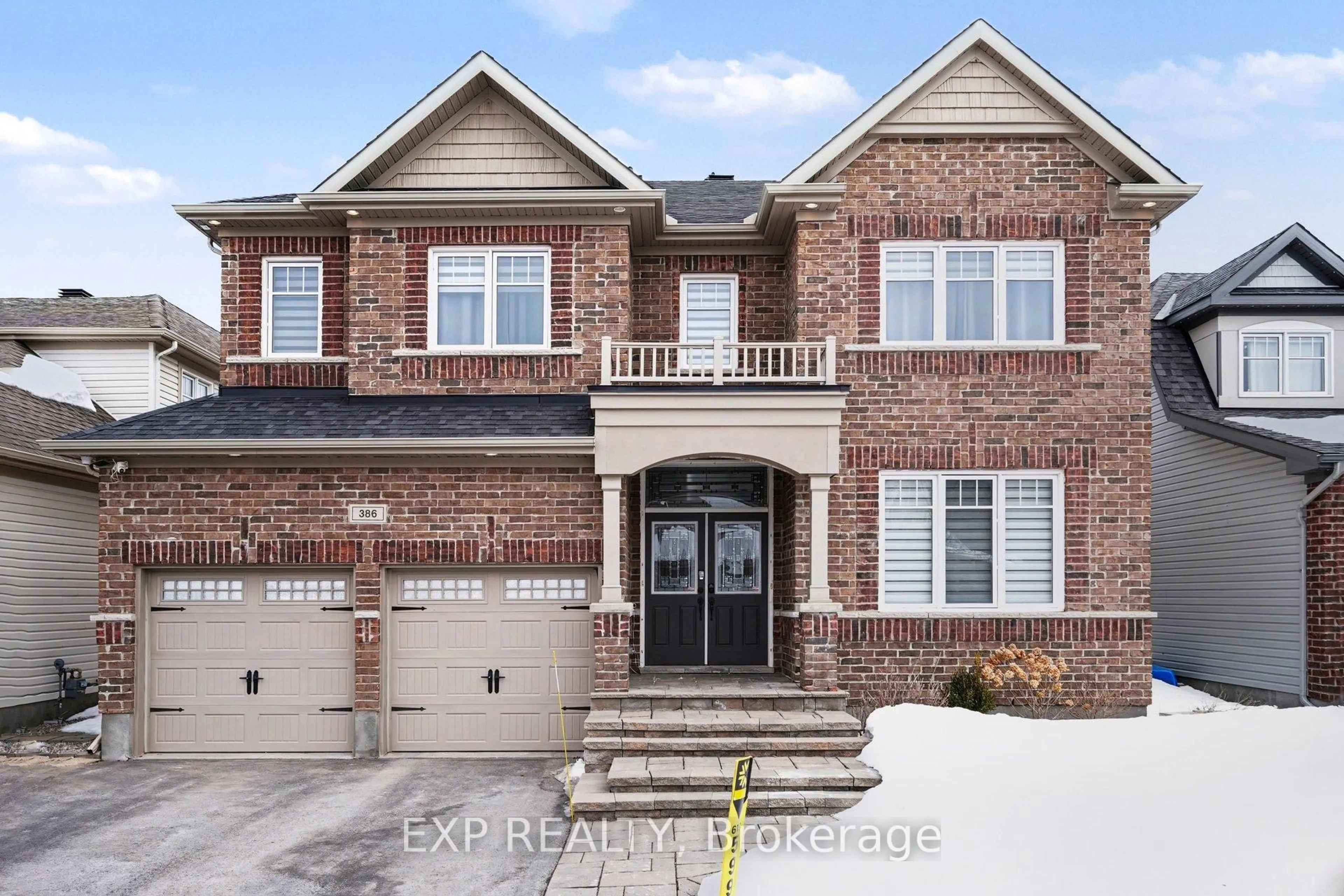 Home with brick exterior material, street for 386 Andalusian Cres, Ottawa Ontario K2V 0C3