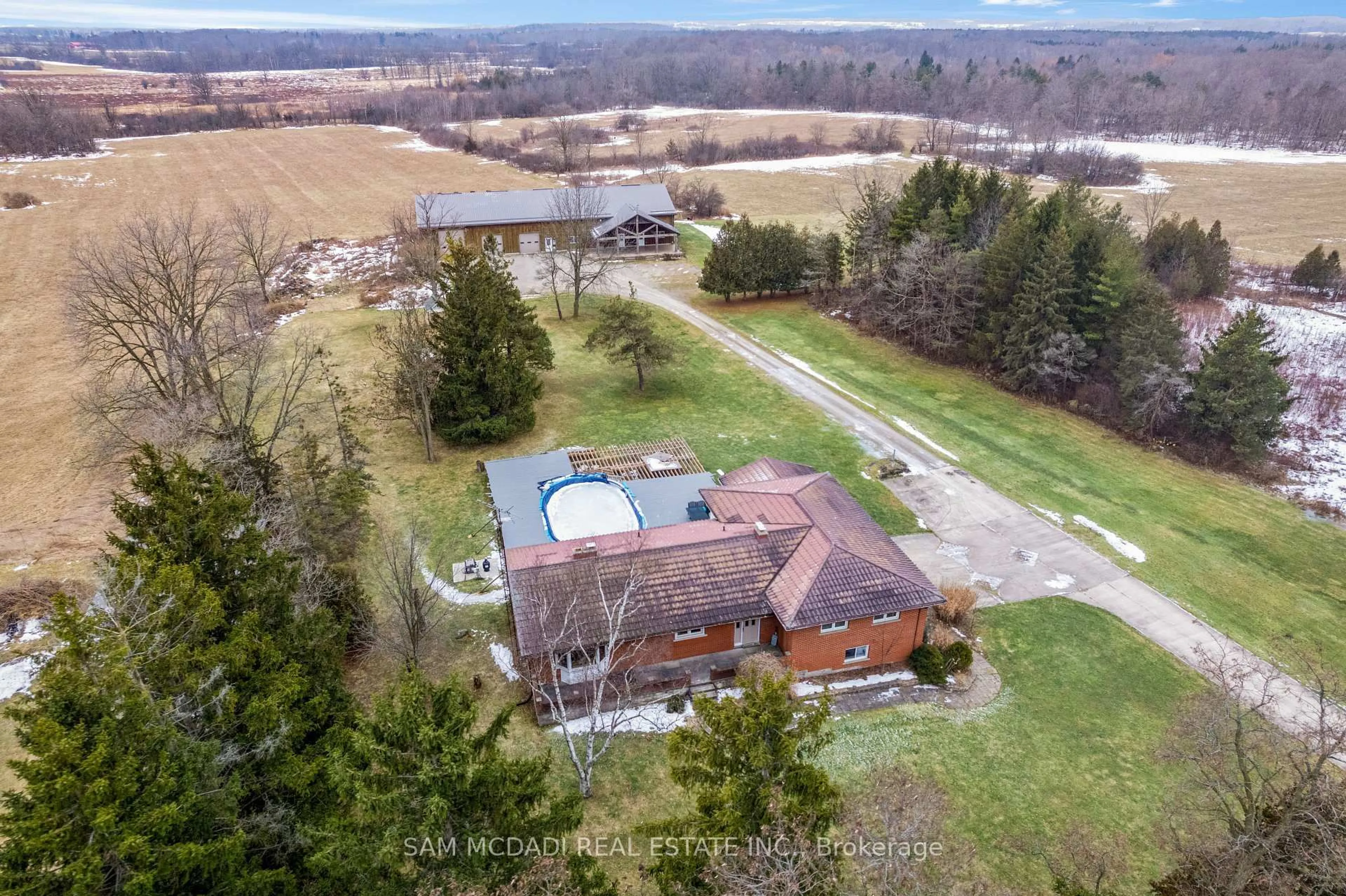 A pic from outside/outdoor area/front of a property/back of a property/a pic from drone, water/lake/river/ocean view for 1291 Old Highway 8, Hamilton Ontario L0R 1Z0