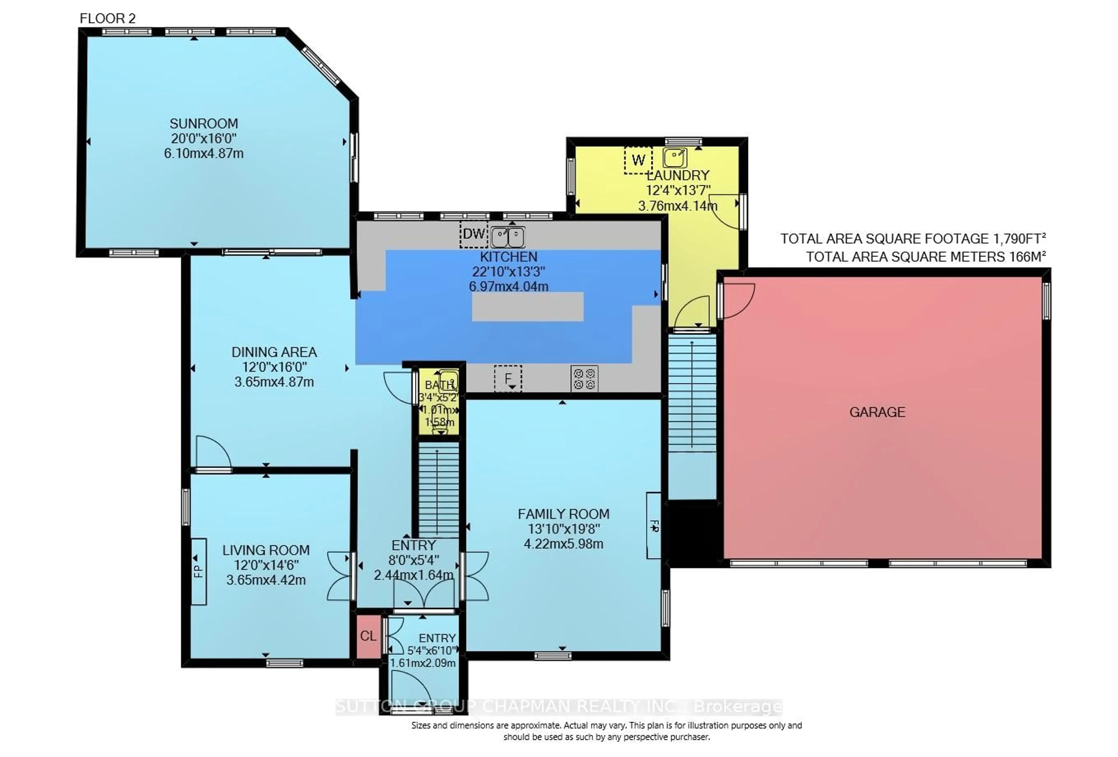 Floor plan for 1092 The Parkway Pkwy, London East Ontario N6A 2X1