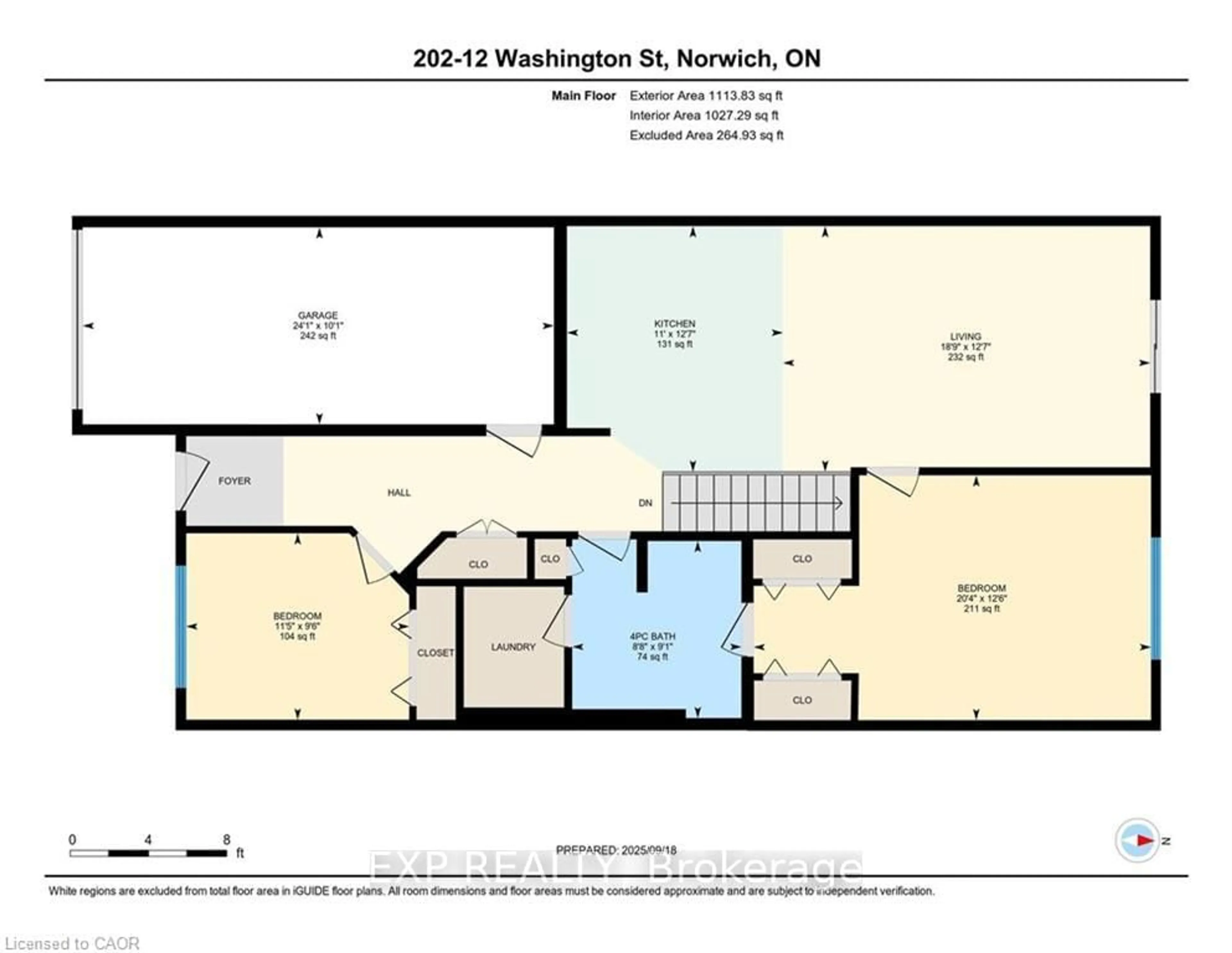 Floor plan for 12 Washington St #202, Norwich Ontario N0J 1P0