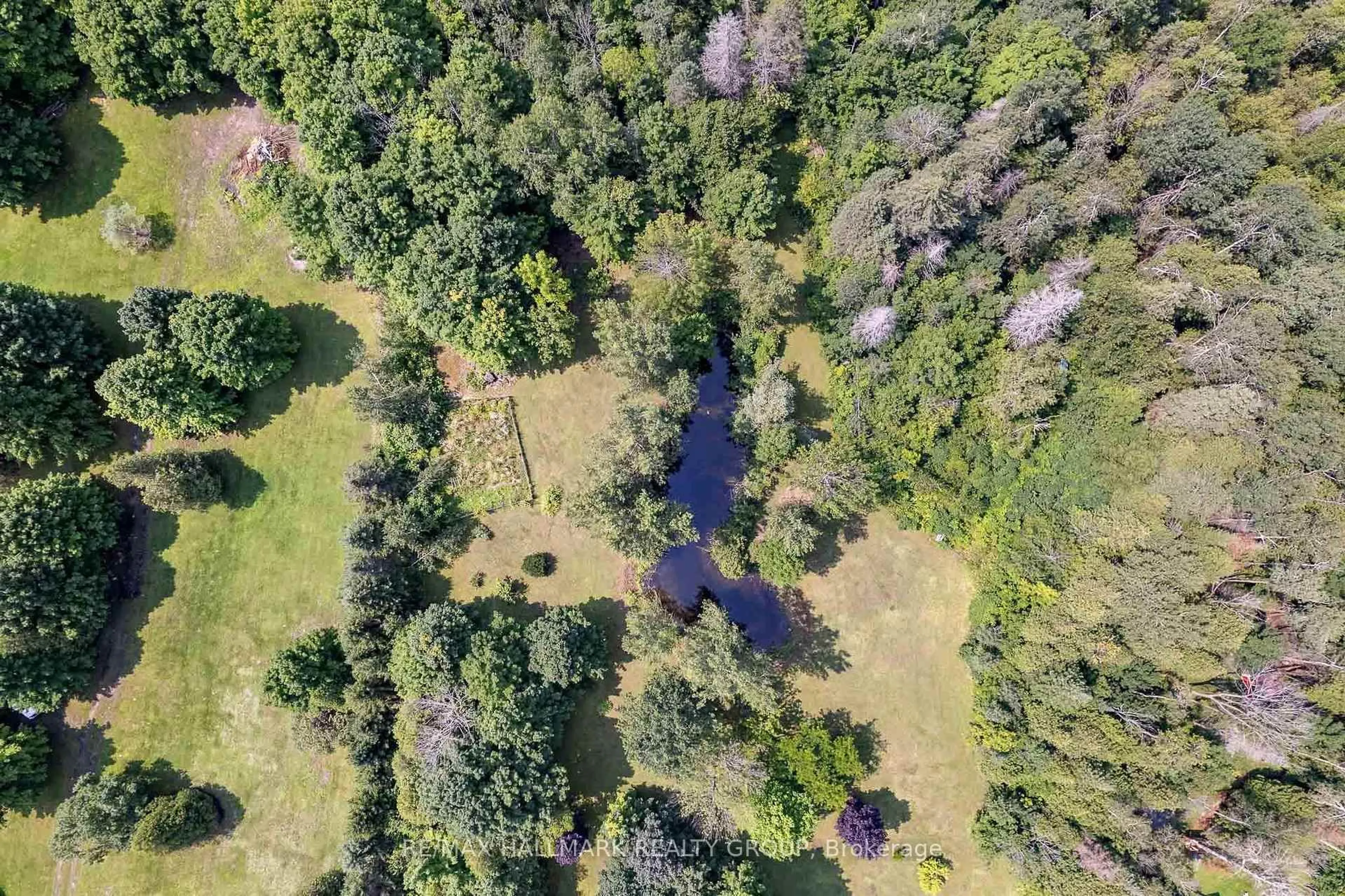 A pic from outside/outdoor area/front of a property/back of a property/a pic from drone, forest/trees view for 3838 KENYON DAM Rd, North Glengarry Ontario K0C 1A0