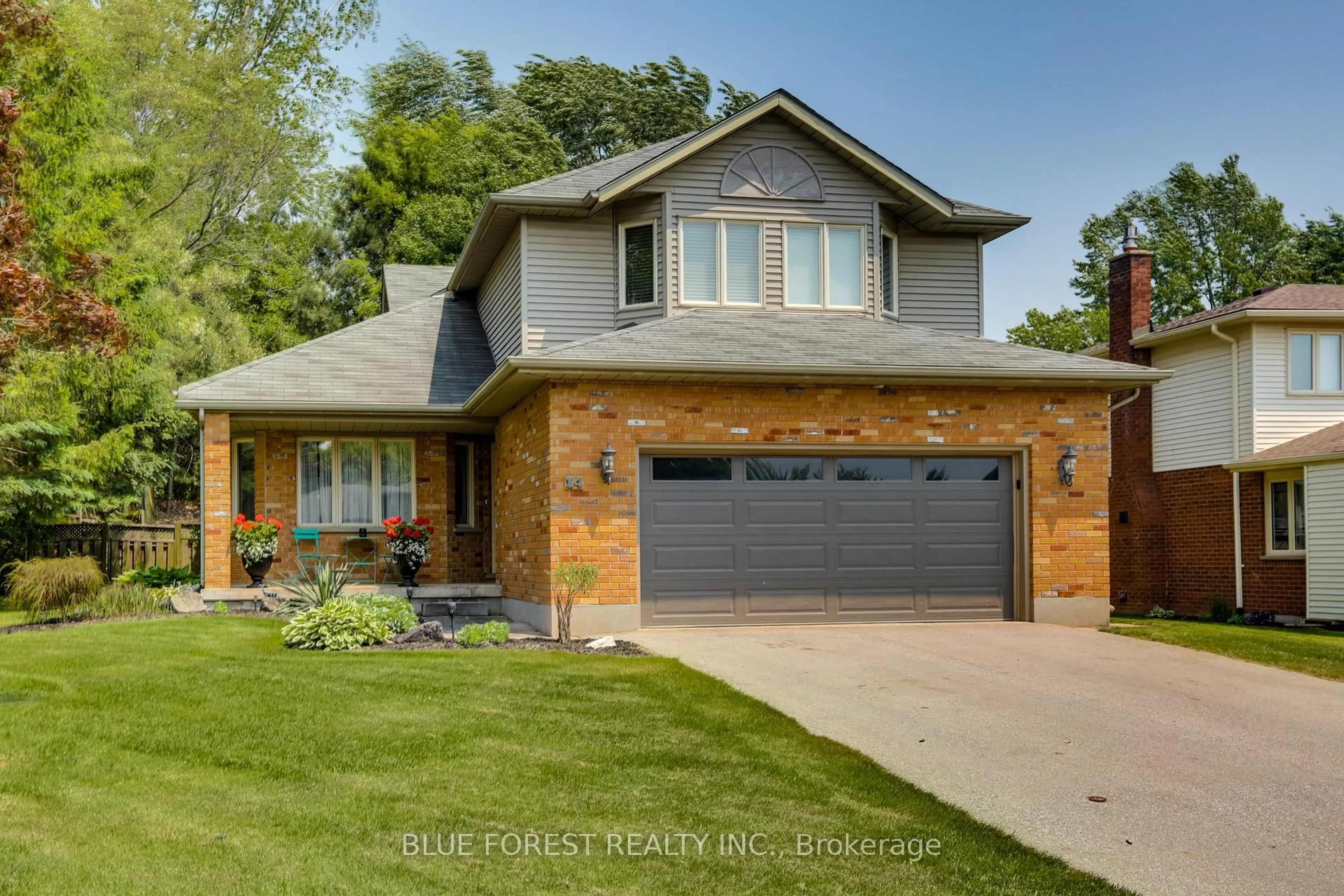 Home with brick exterior material, street for 14 Eric Dr, Thames Centre Ontario N0L 1G1