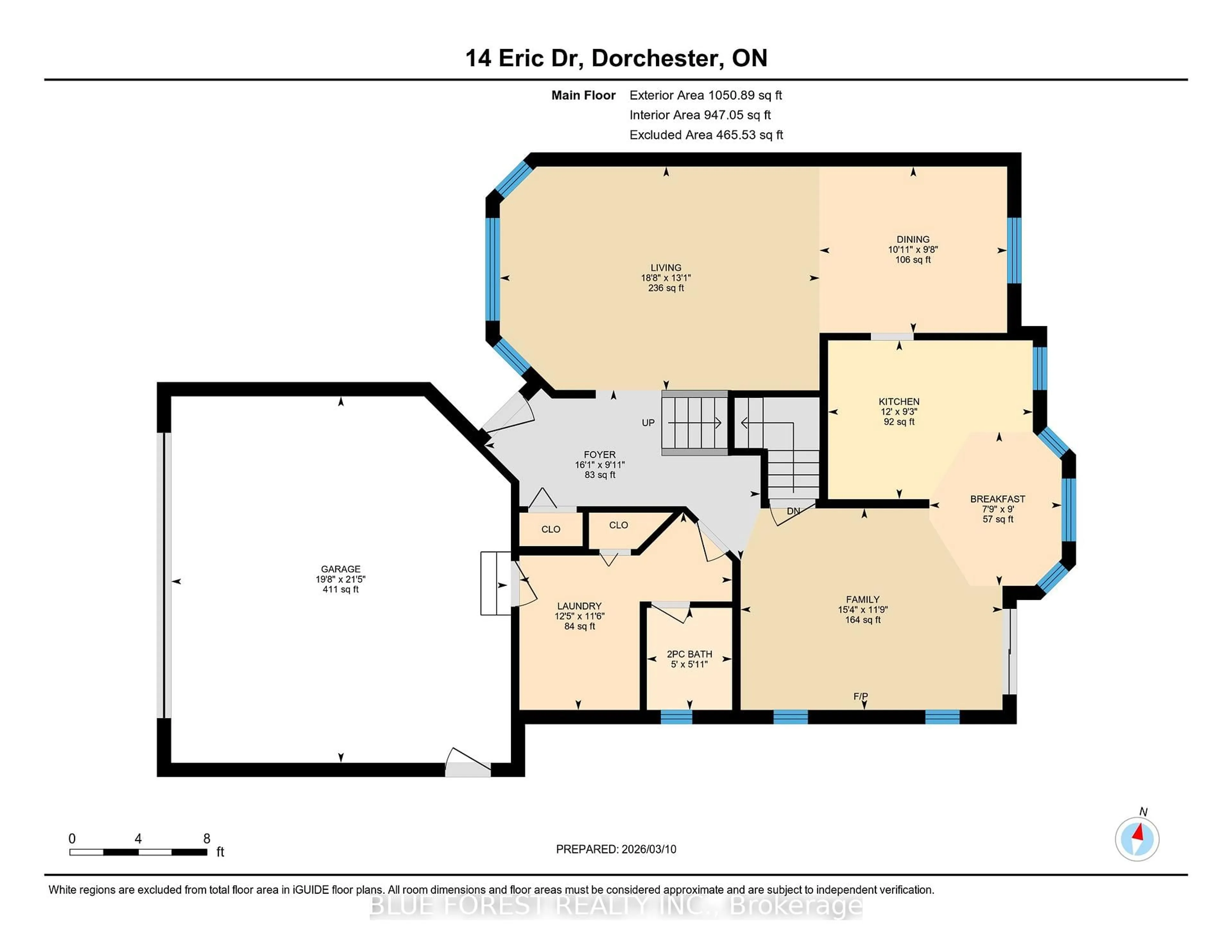 Floor plan for 14 Eric Dr, Thames Centre Ontario N0L 1G1