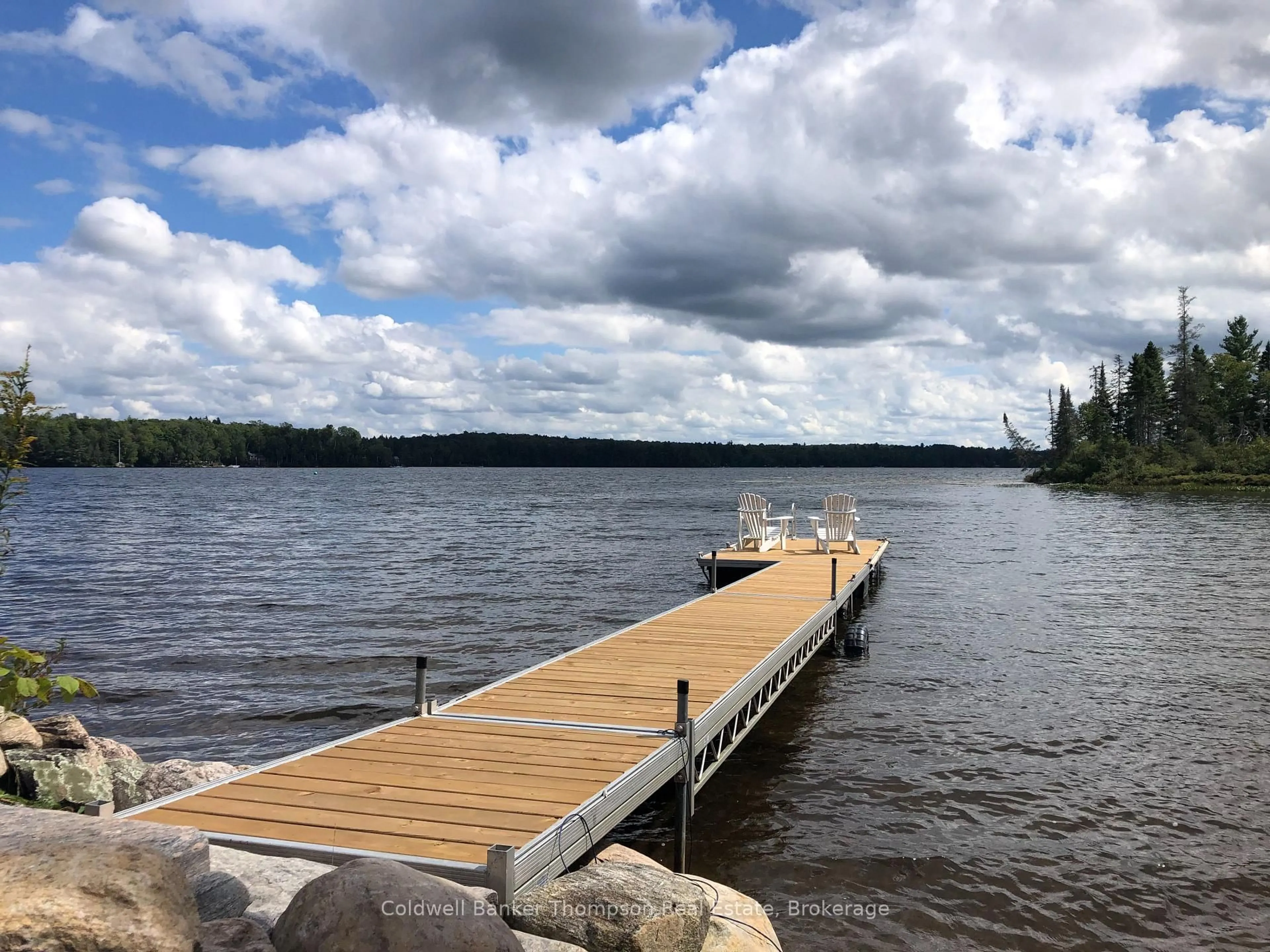 Patio, water/lake/river/ocean view for 41 MACHAR Cres, Machar Ontario P0A 1X0