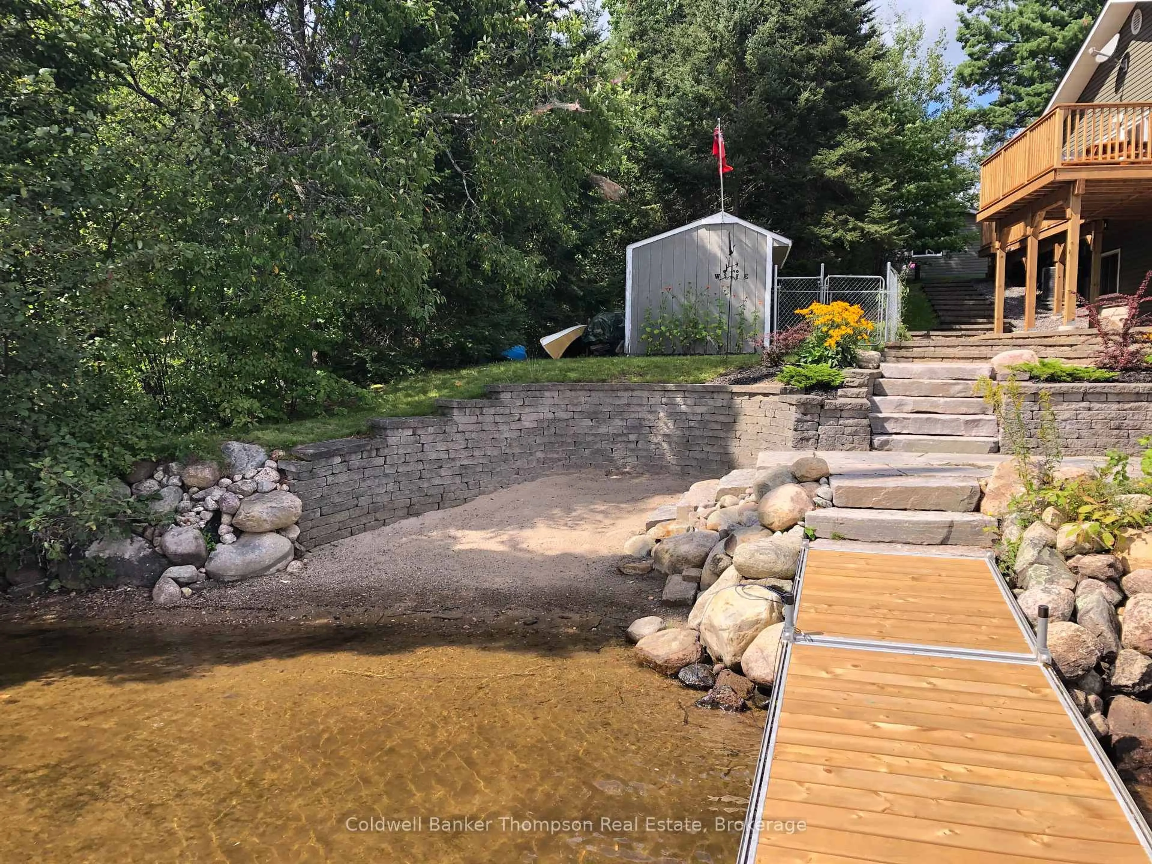 Patio, water/lake/river/ocean view for 41 MACHAR Cres, Machar Ontario P0A 1X0