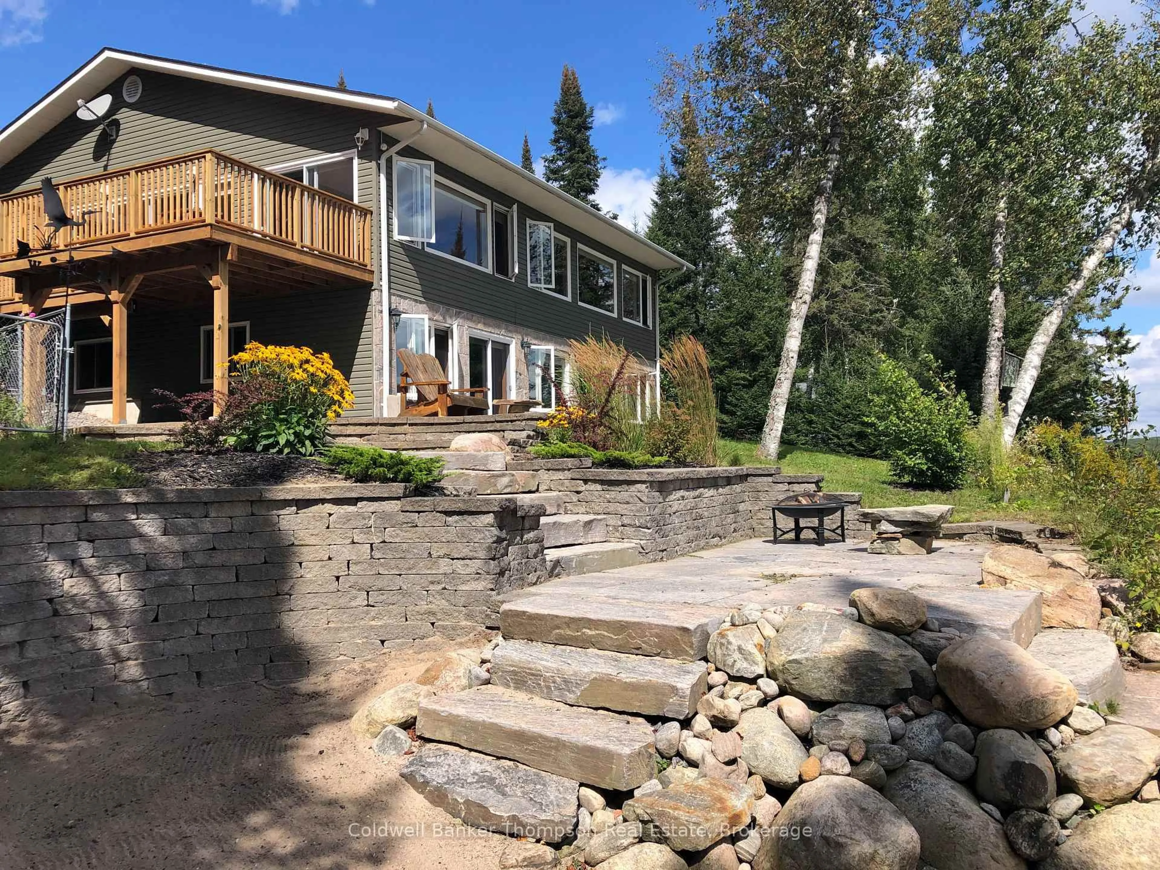 A pic from outside/outdoor area/front of a property/back of a property/a pic from drone, unknown for 41 MACHAR Cres, Machar Ontario P0A 1X0