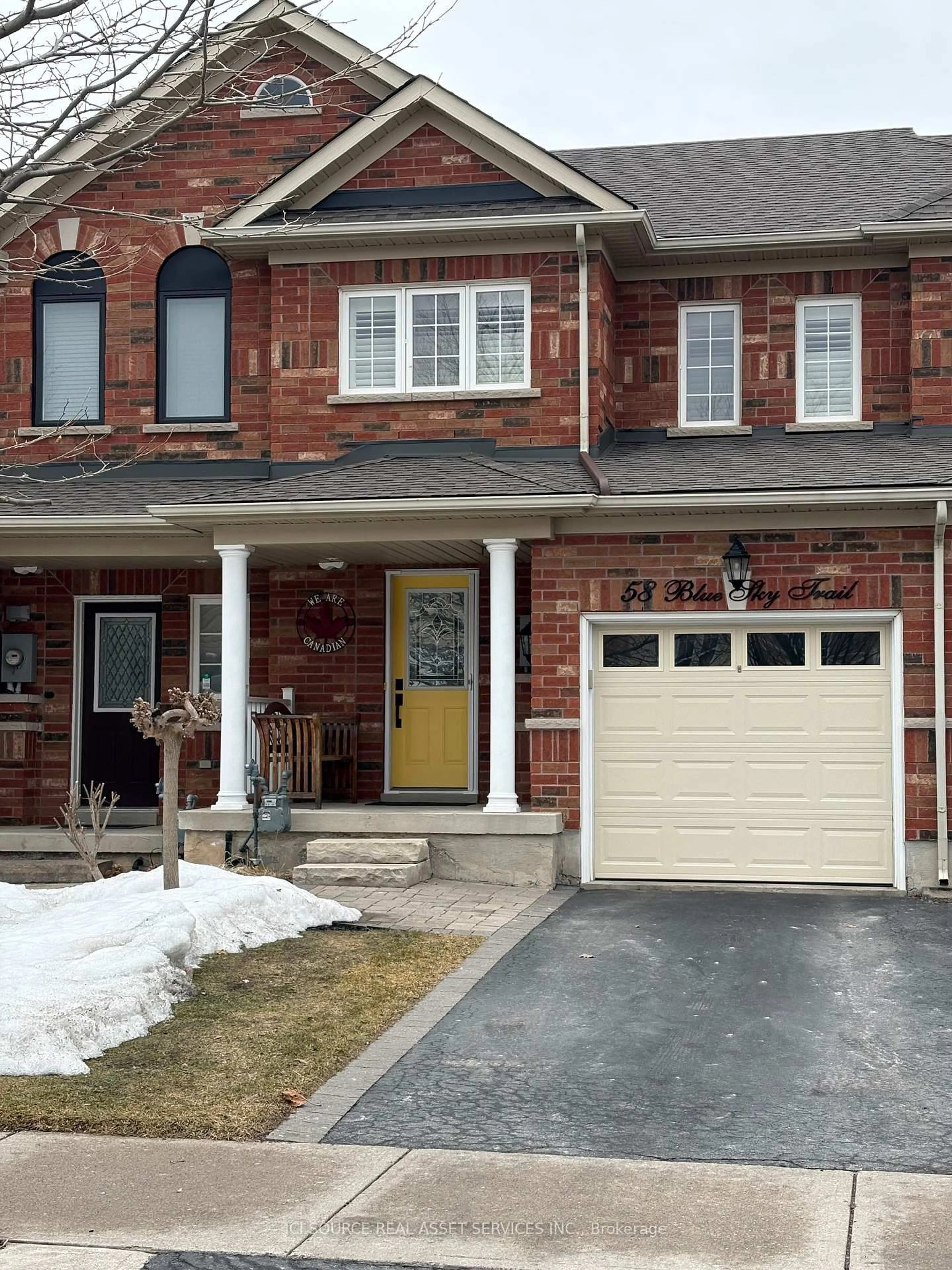 Home with brick exterior material, street for 58 Blue Sky Tr, Hamilton Ontario L8B 0X6