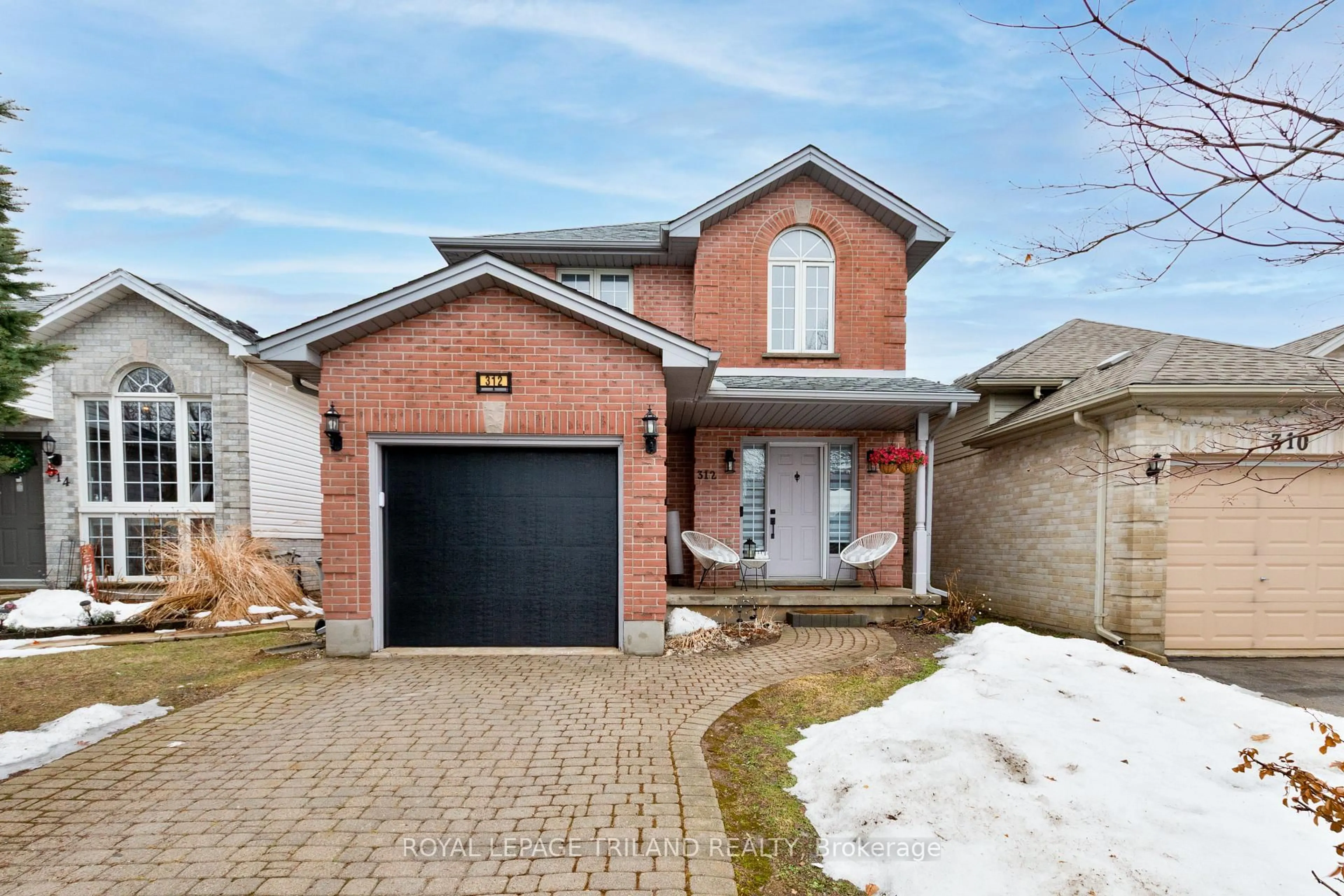 Home with brick exterior material, street for 312 Brookhaven Pl, London East Ontario N5Y 5N4