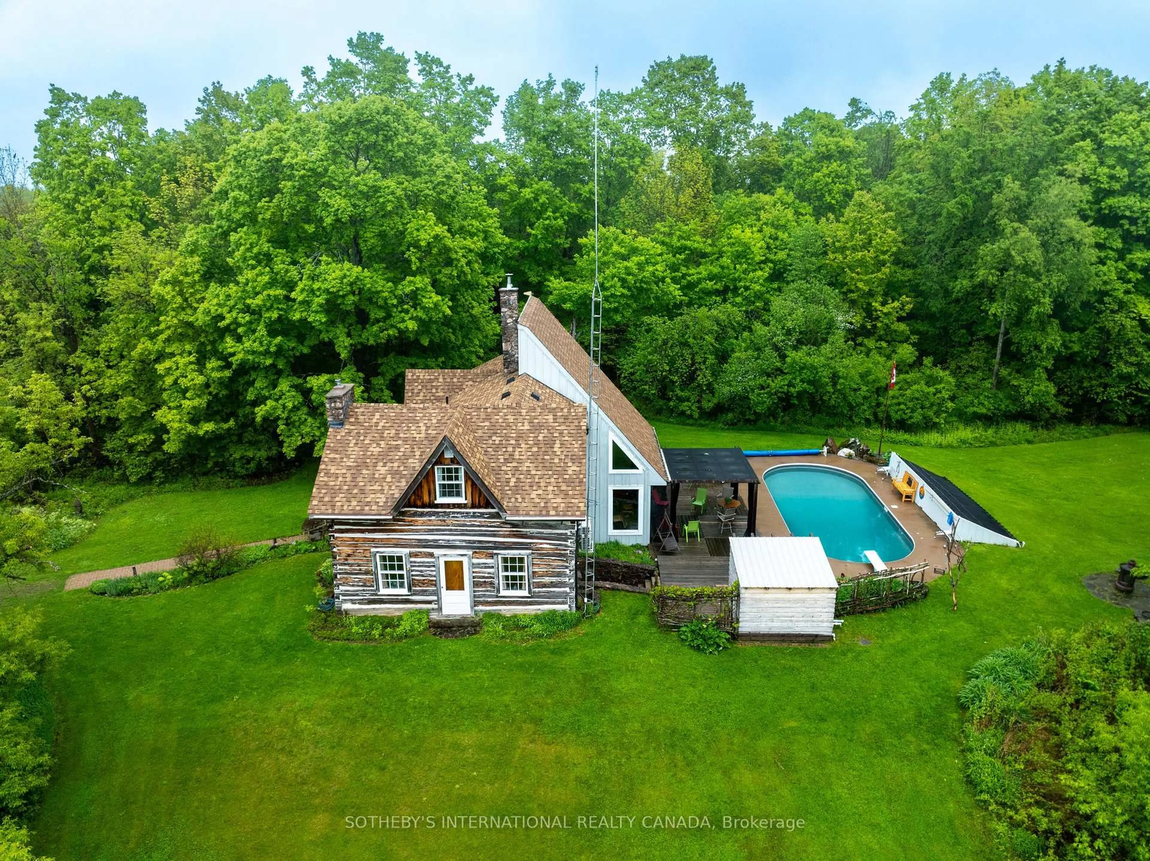 A pic from outside/outdoor area/front of a property/back of a property/a pic from drone, water/lake/river/ocean view for 1824 County Rd 46, Havelock-Belmont-Methuen Ontario K0L 1Z0