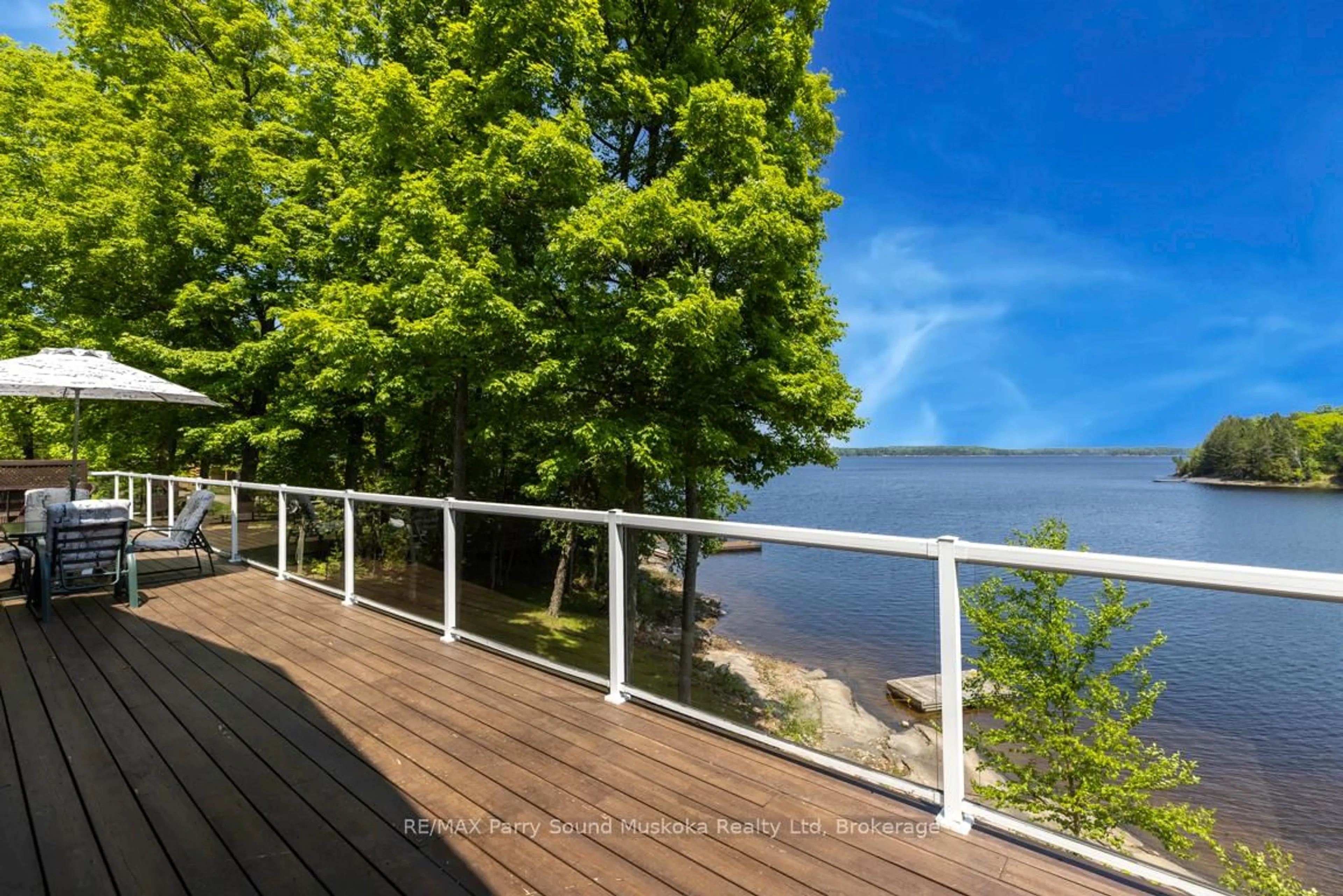 Patio, water/lake/river/ocean view for 29 SHABBOTTS BAY Rd, Whitestone Ontario P0A 1G0