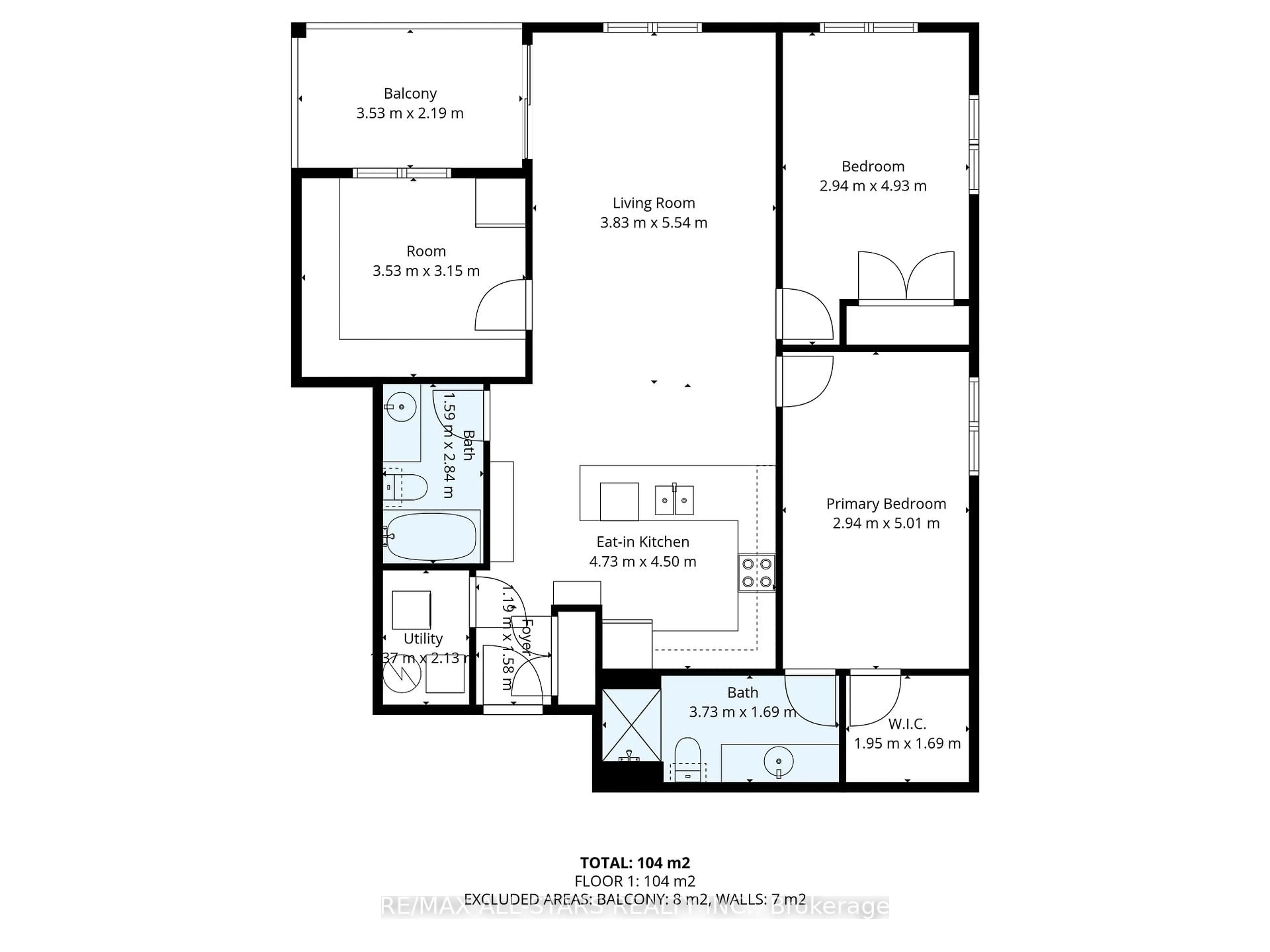 Floor plan for 94 Francis St #308, Kawartha Lakes Ontario K0M 1N0