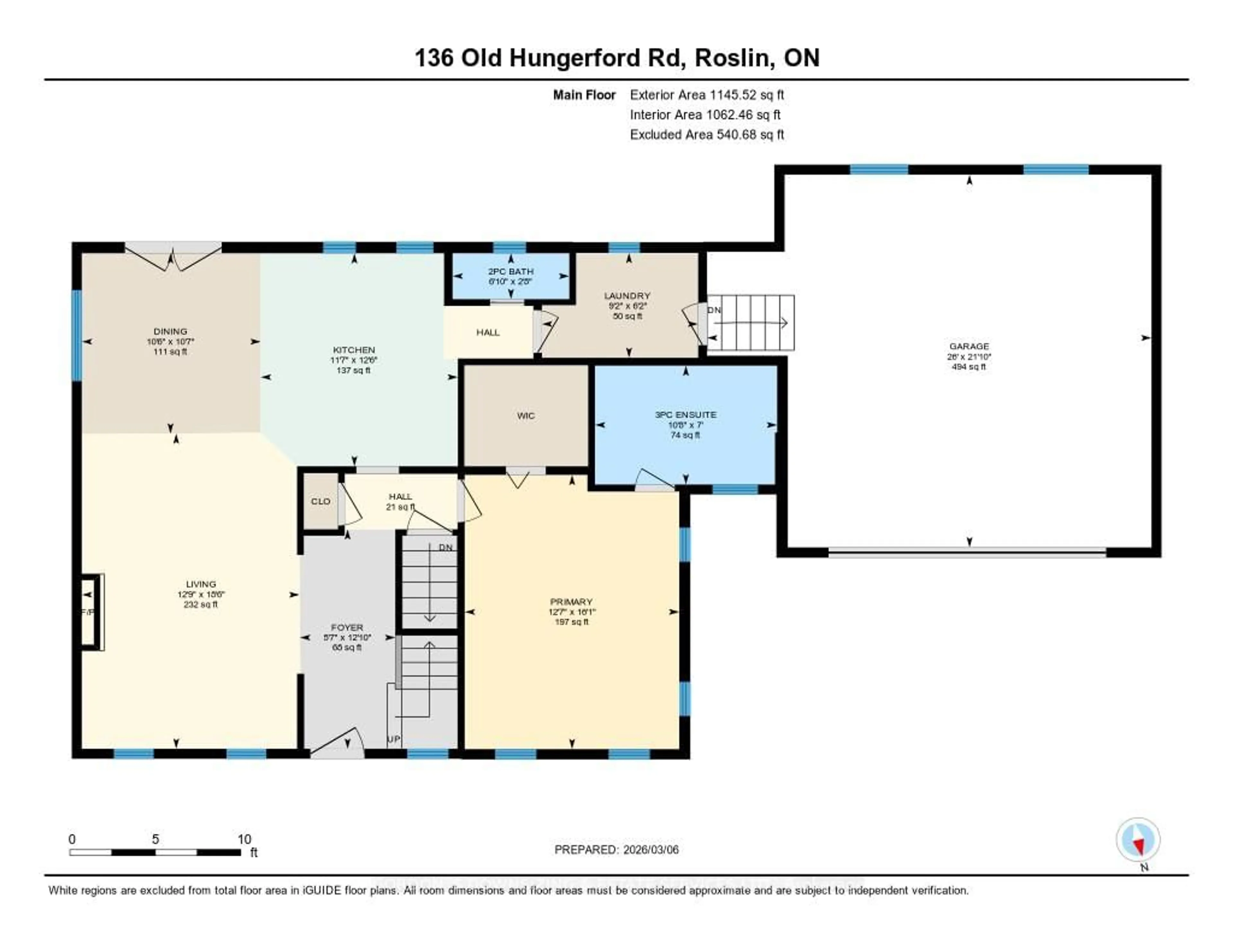 Floor plan for 136 Old Hungerford Rd, Belleville Ontario K0K 2Y0