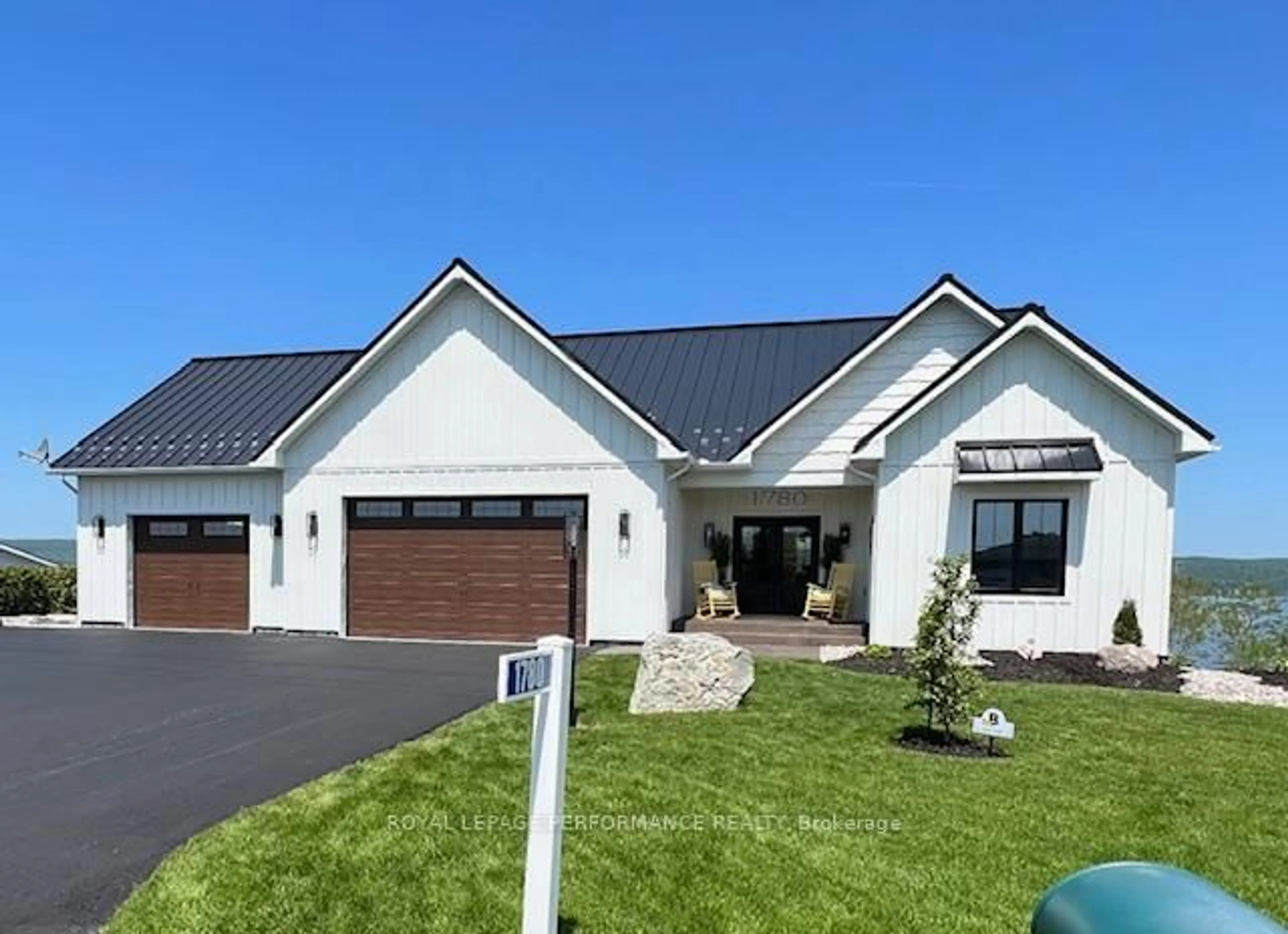 Home with vinyl exterior material, street for 1780 Bay Rd, Champlain Ontario K0B 1K0