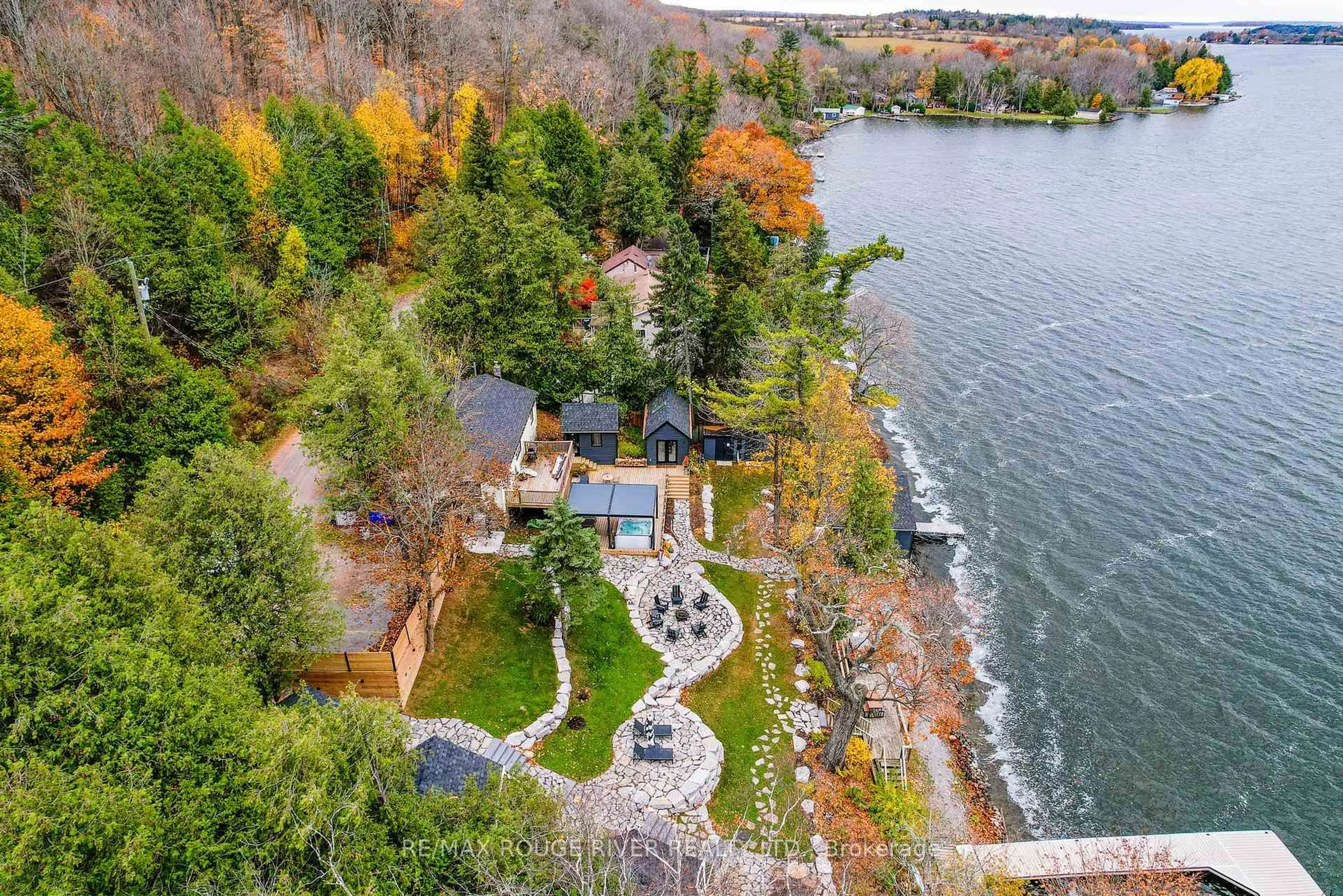A pic from outside/outdoor area/front of a property/back of a property/a pic from drone, water/lake/river/ocean view for 1026 Merrill Rd #12, Alnwick/Haldimand Ontario K0K 2X0