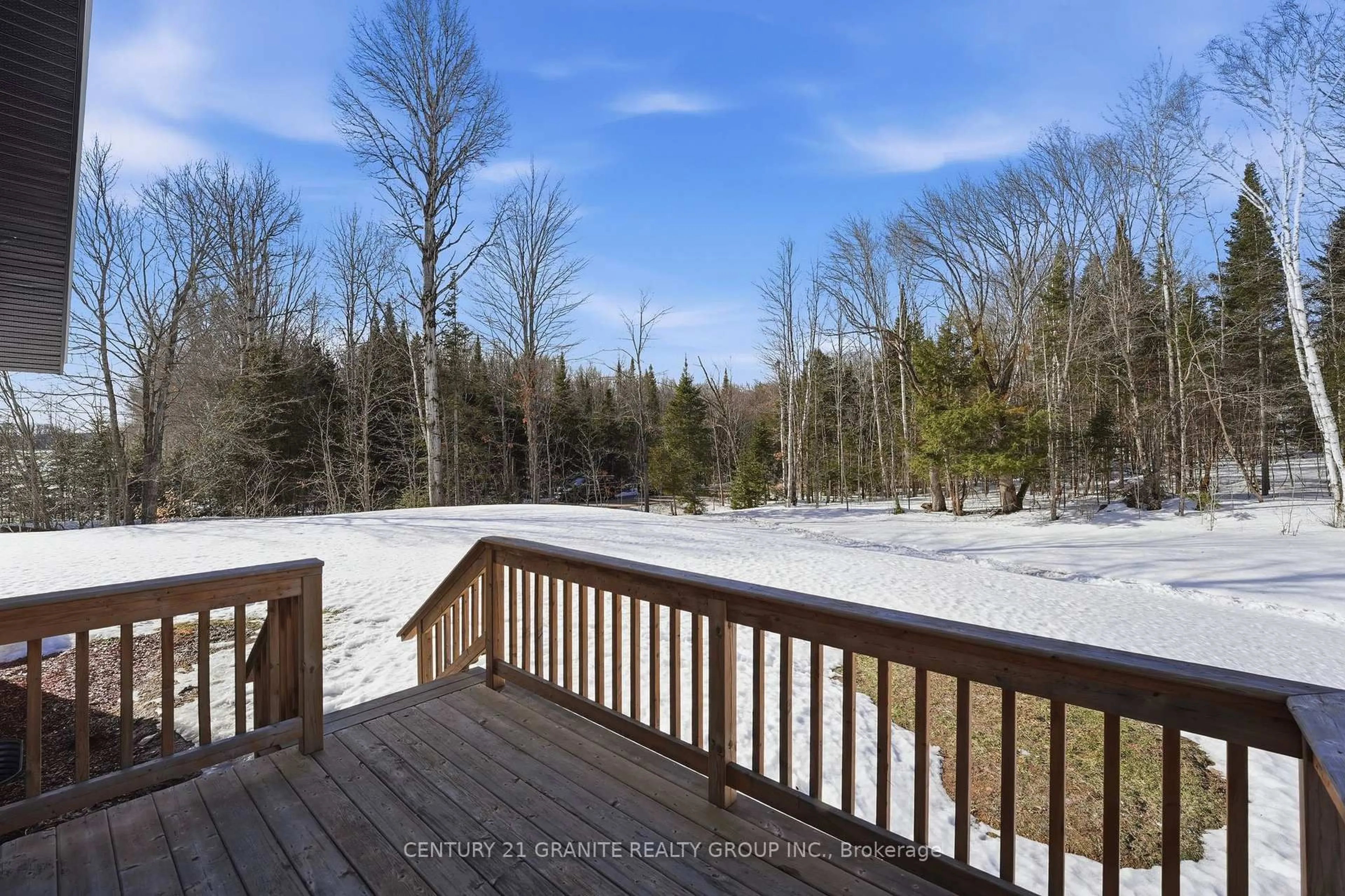 Patio, forest/trees view for 36 Fraser Lake Rd, Boulter Ontario K0L 1G0