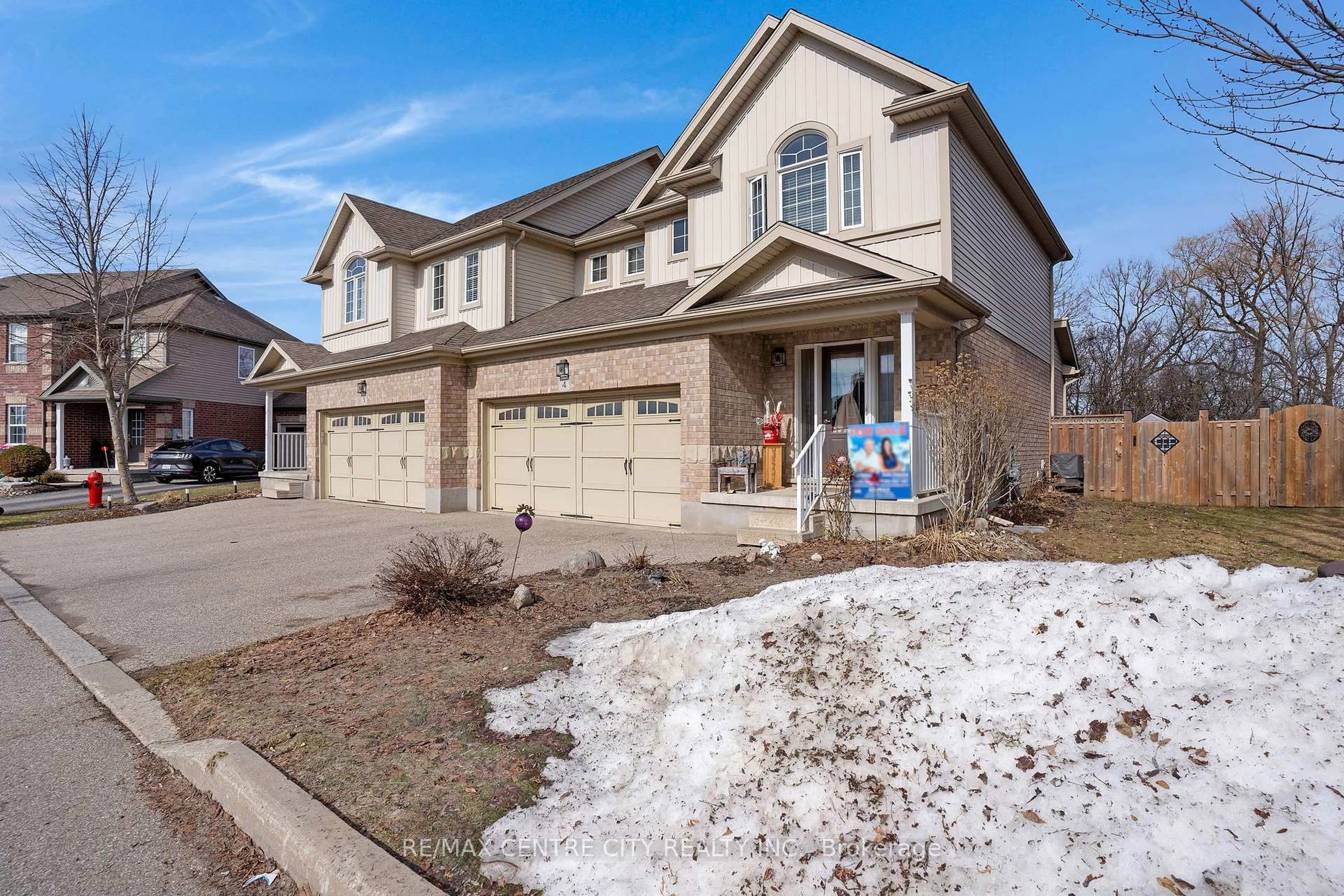 Home with brick exterior material, street for 214 Snyder's Rd #4, Wilmot Ontario N3A 0A6