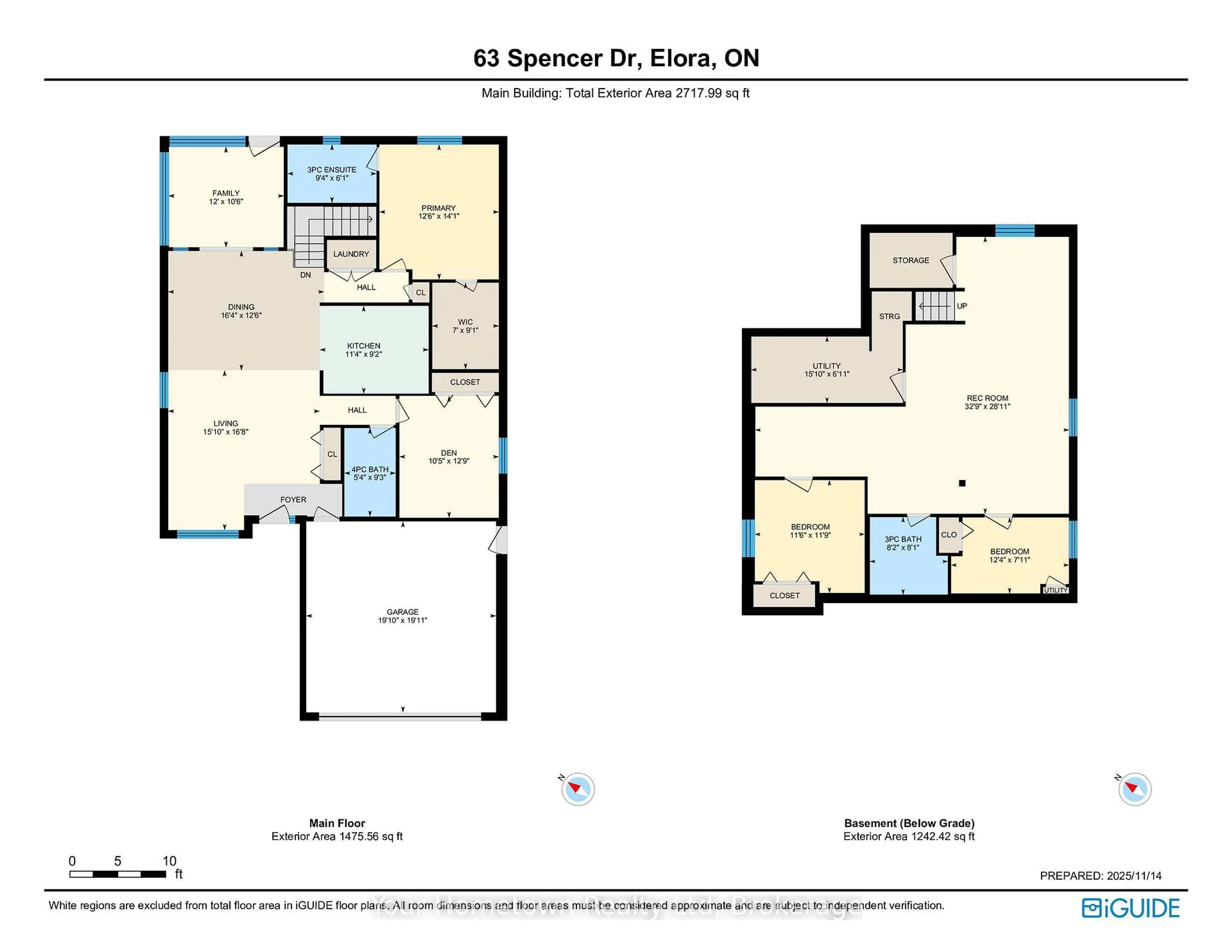 Floor plan for 63 Spencer Dr, Centre Wellington Ontario N0B 1S0