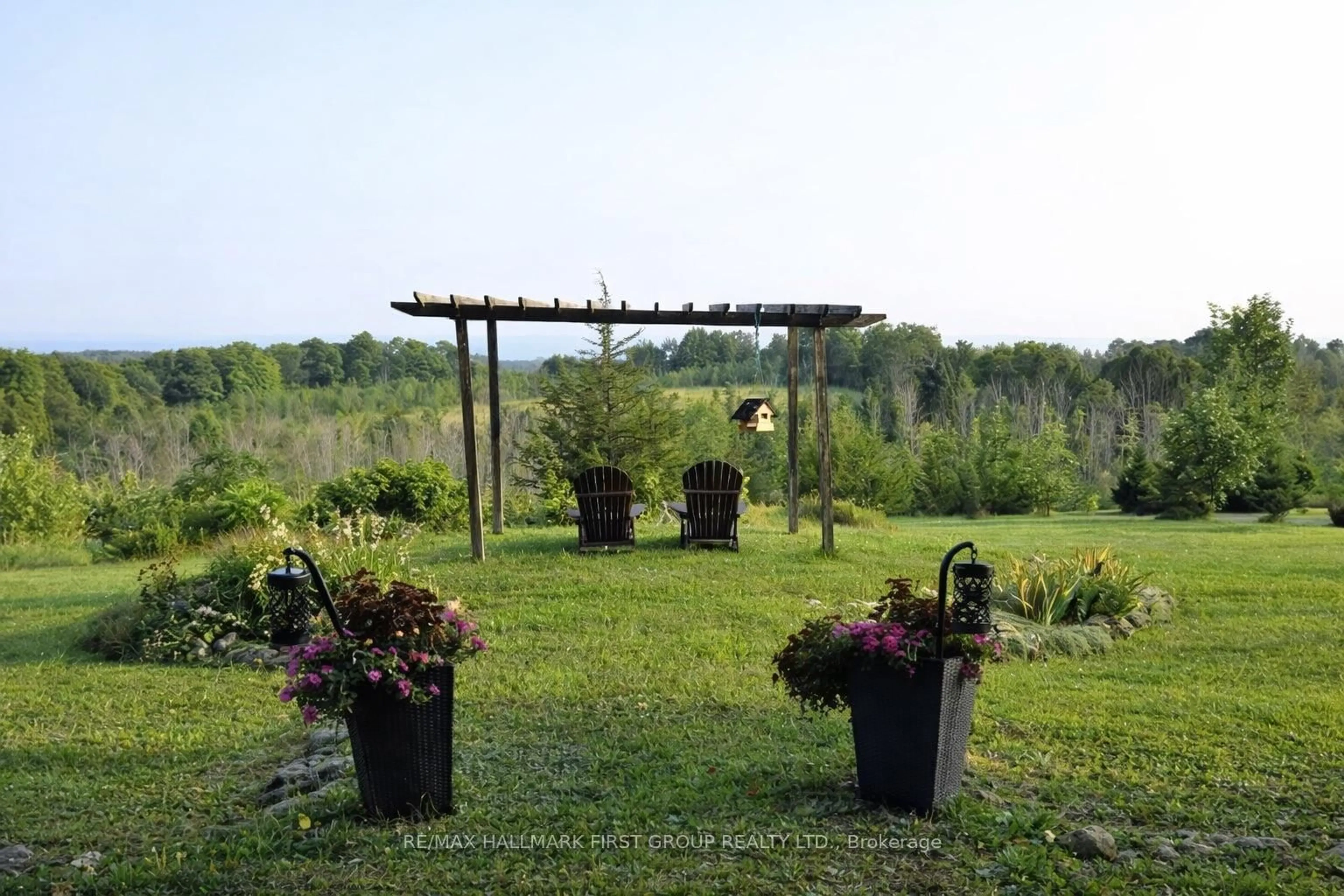 Patio, forest/trees view for 635 Northumberland Heights Rd, Alnwick/Haldimand Ontario K9A 4J8