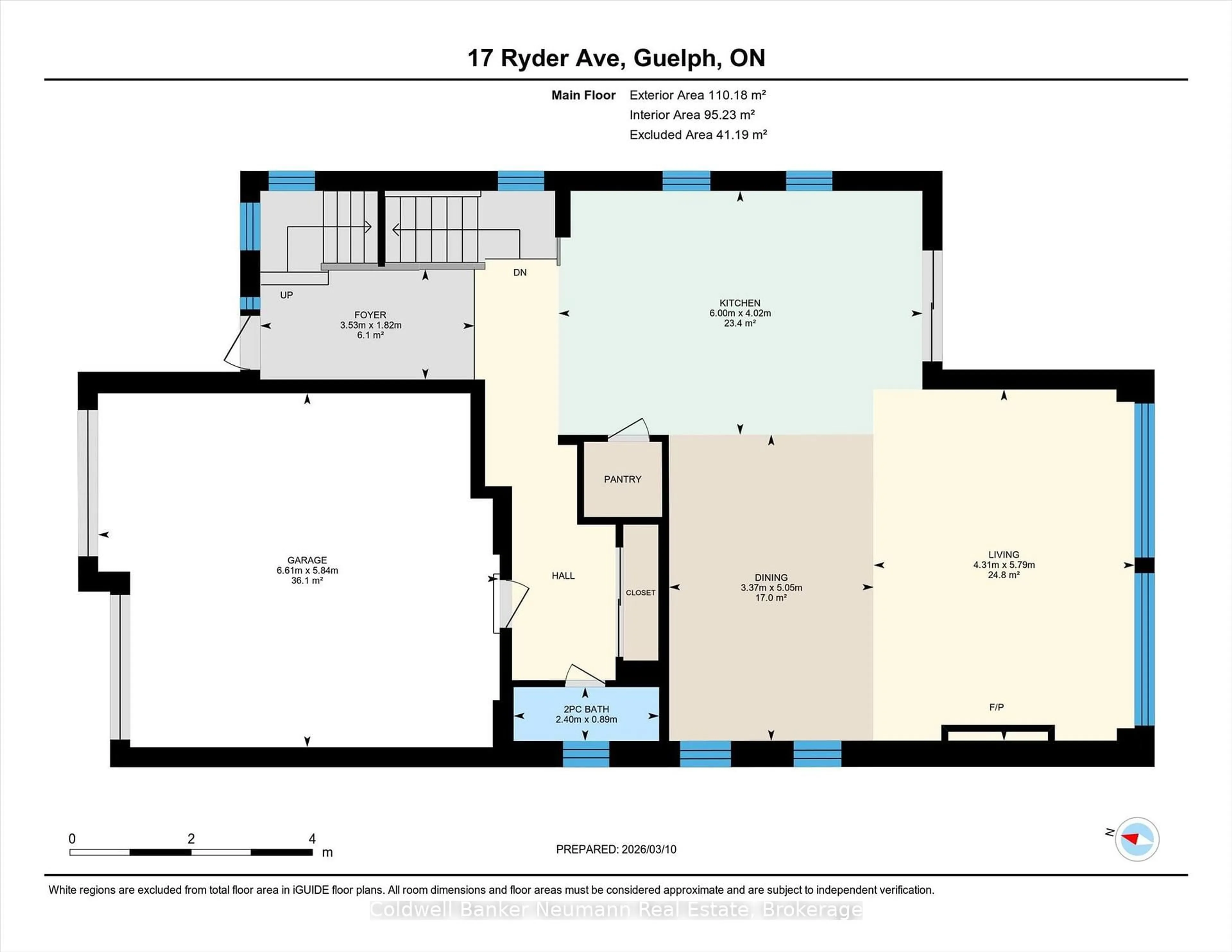 Floor plan for 17 Ryder Ave, Guelph Ontario N1G 0H3