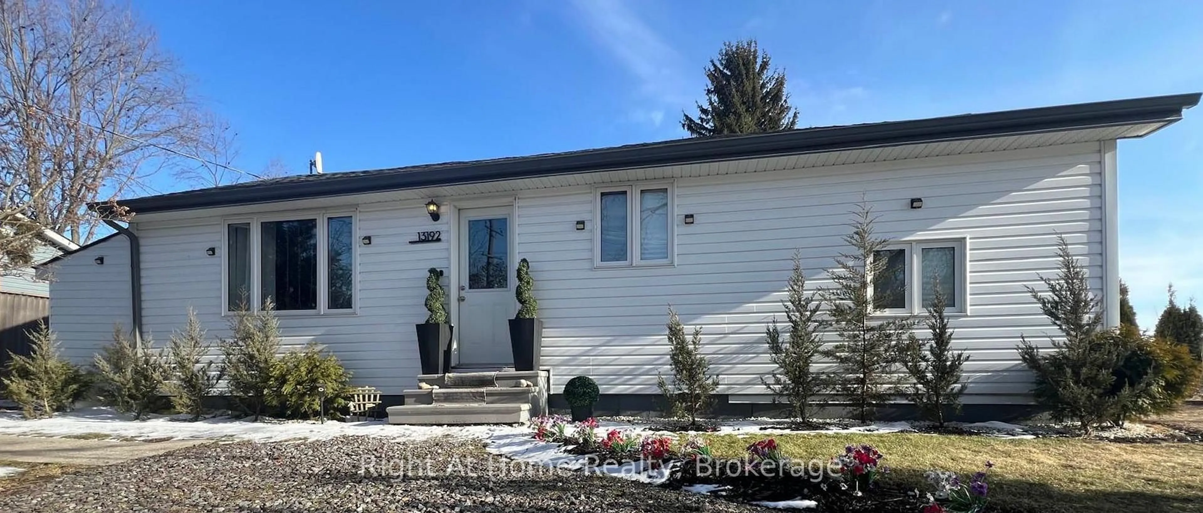 Home with vinyl exterior material, street for 13192 Fysh Line, Chatham-Kent Ontario N0P 2K0