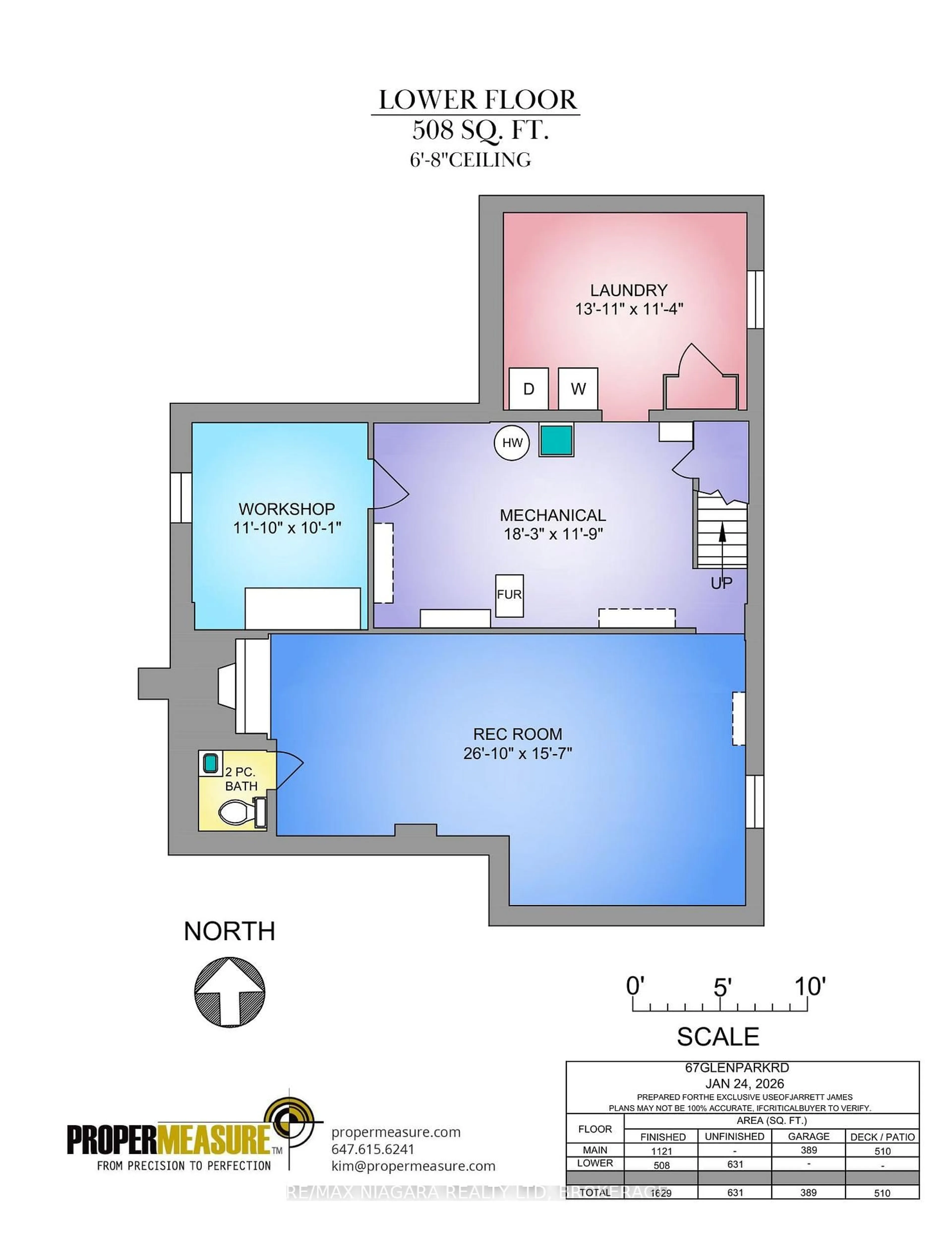 Floor plan for 67 Glen Park Rd, St. Catharines Ontario L2N 3E5