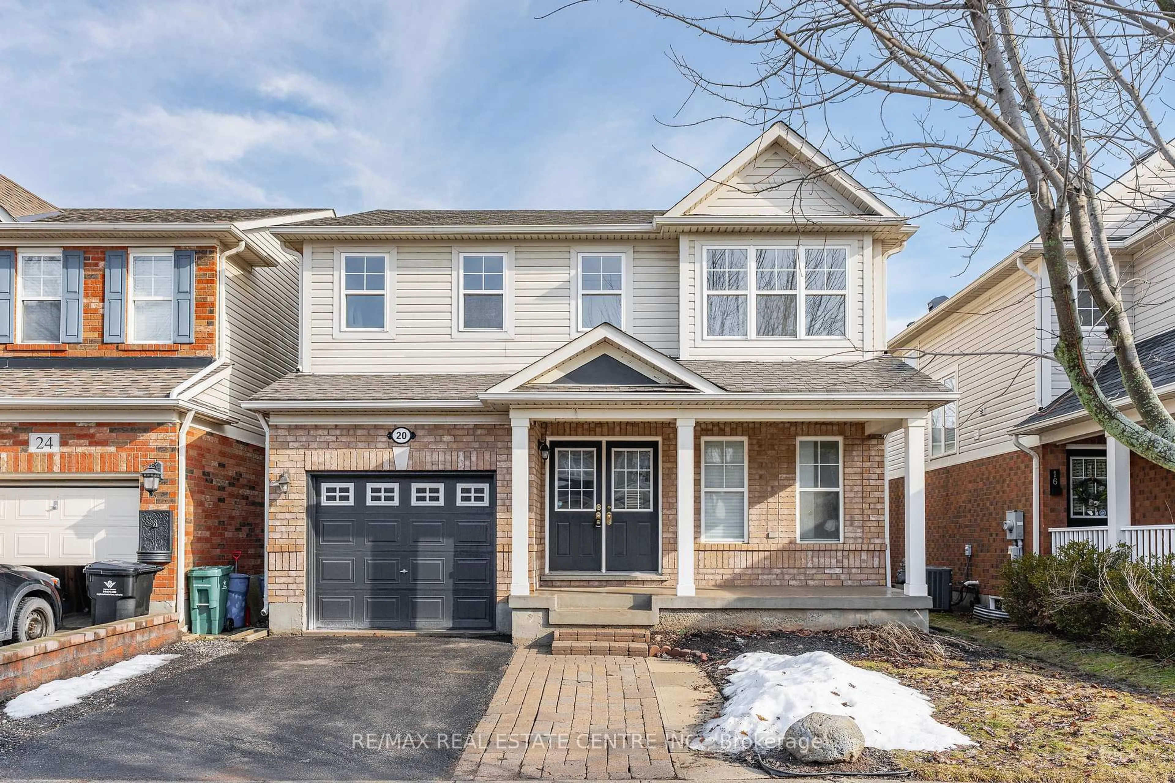 Home with brick exterior material, street for 20 Longspur Way, Cambridge Ontario N1T 2K4