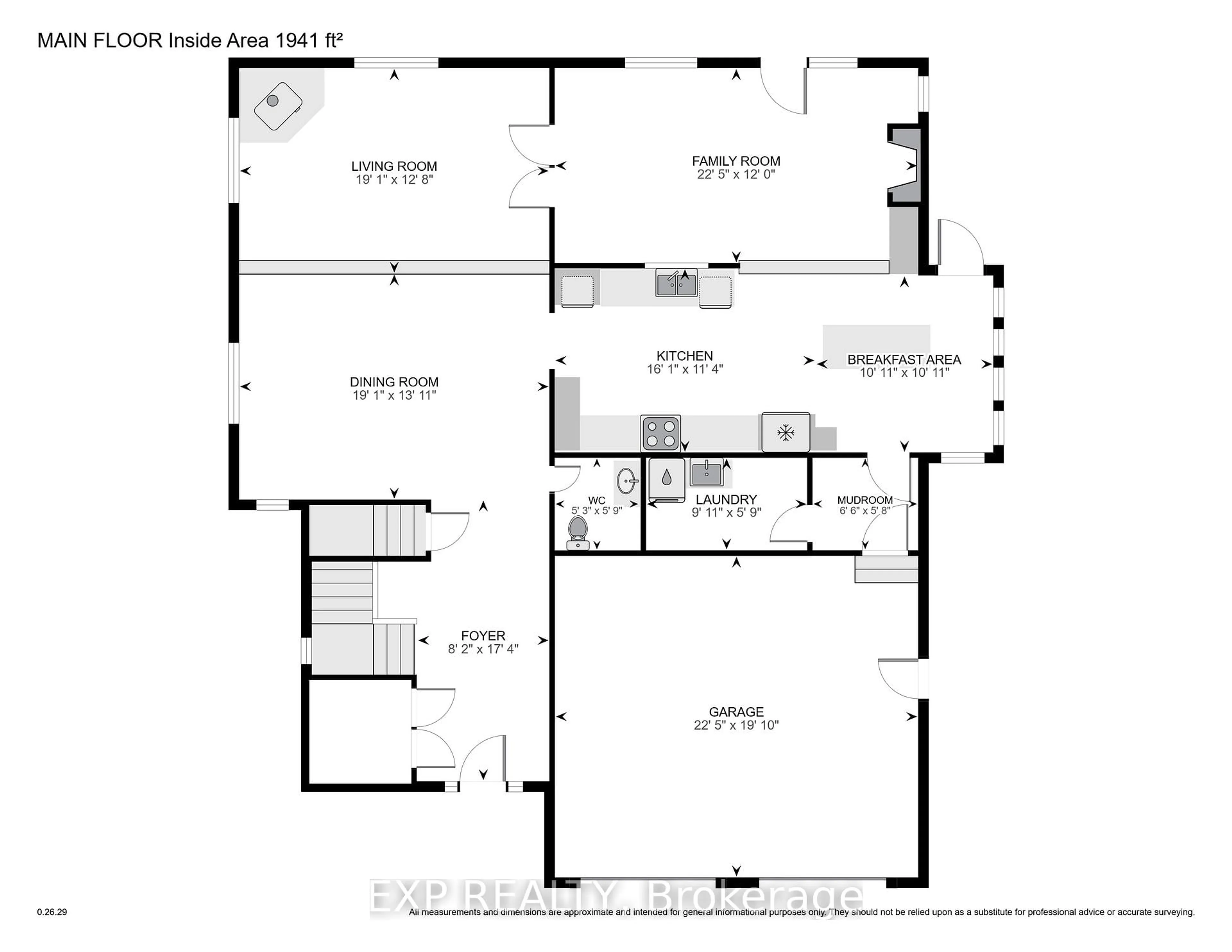 Floor plan for 109 Parkview Dr, Thames Centre Ontario N0L 1G2