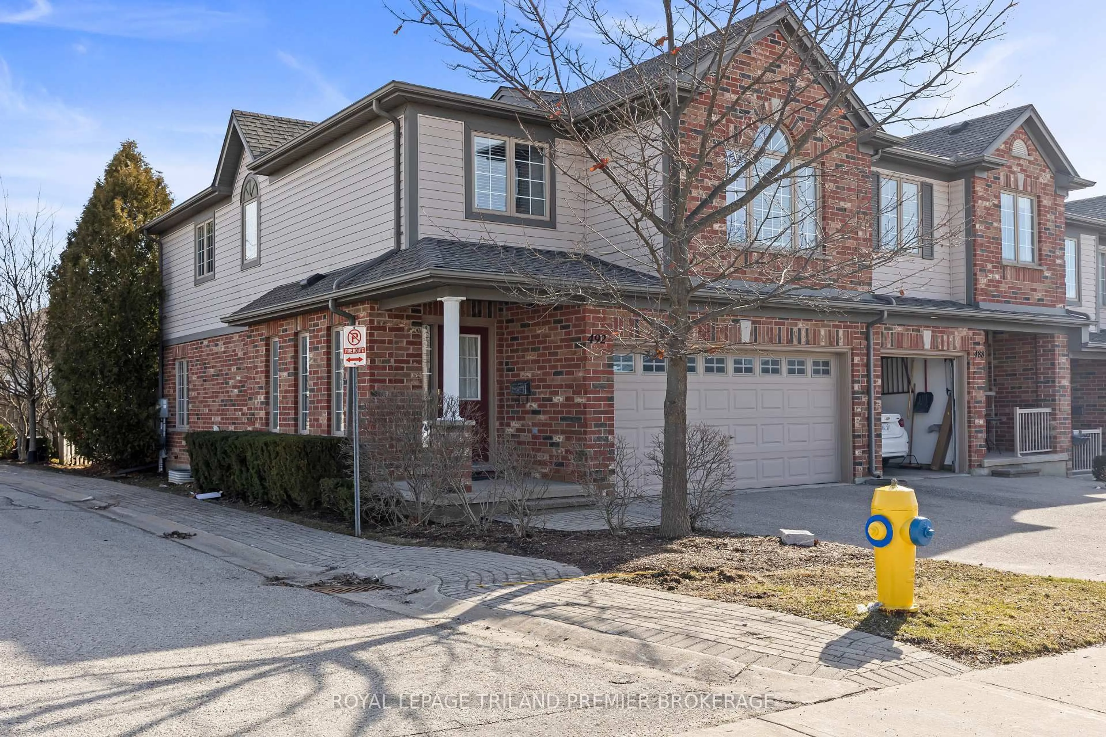 Home with brick exterior material, street for 492 Sunnystone Rd, London North Ontario N5X 4R5