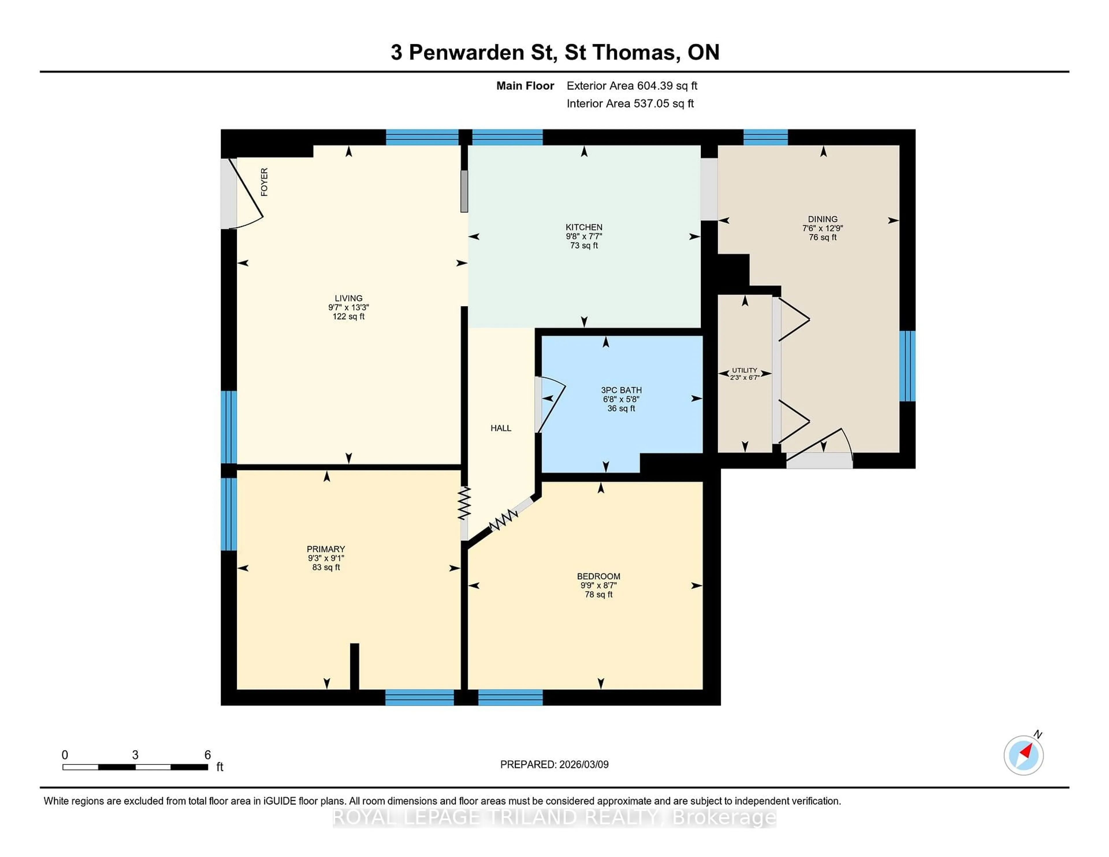 Floor plan for 3 Penwarden St, St. Thomas Ontario N5P 2R6