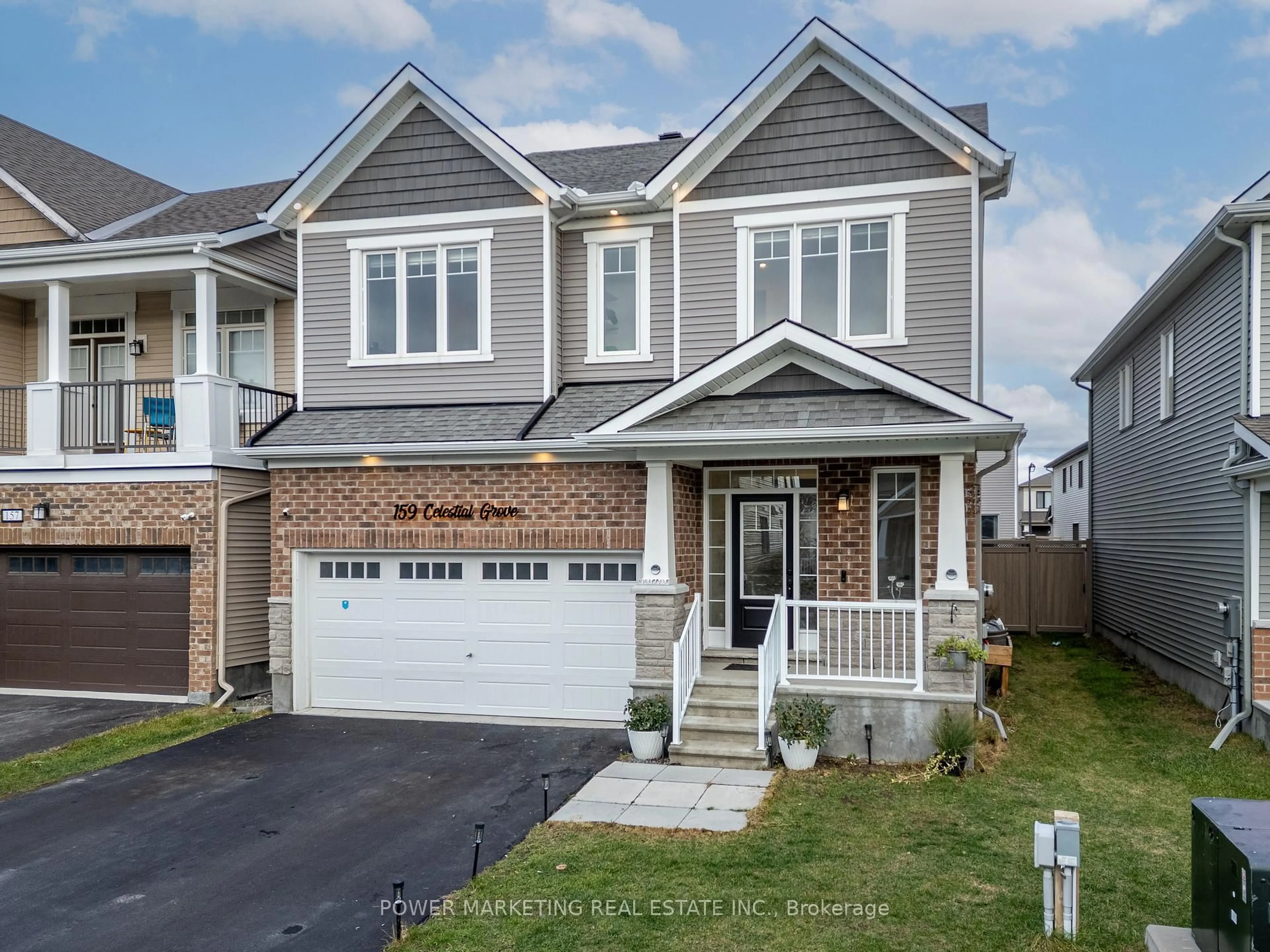 Home with vinyl exterior material, street for 159 CELESTIAL Grve, Ottawa Ontario K2J 6K6