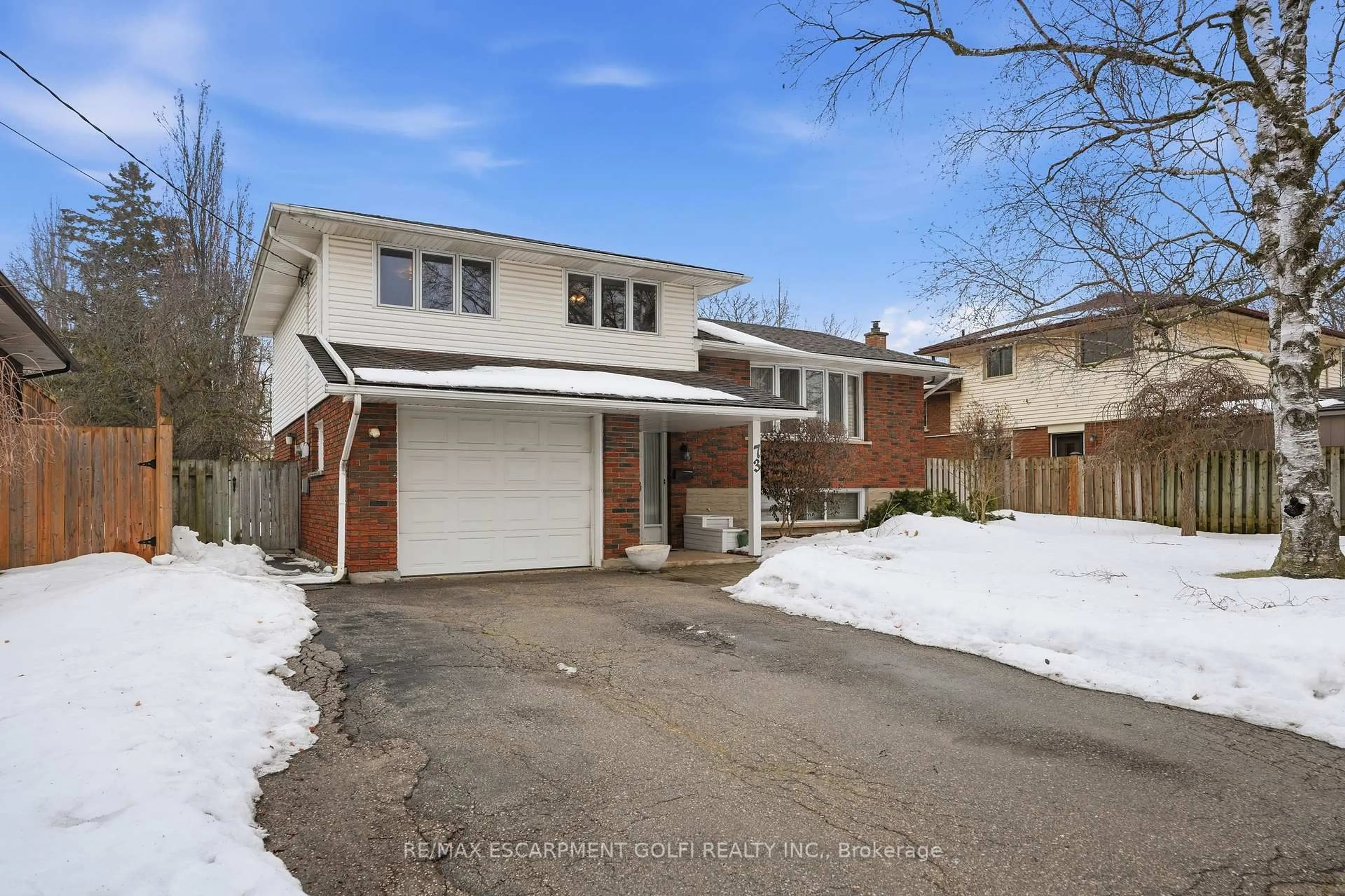 Home with brick exterior material, street for 73 Brentwood Dr, Guelph Ontario N1H 5M8