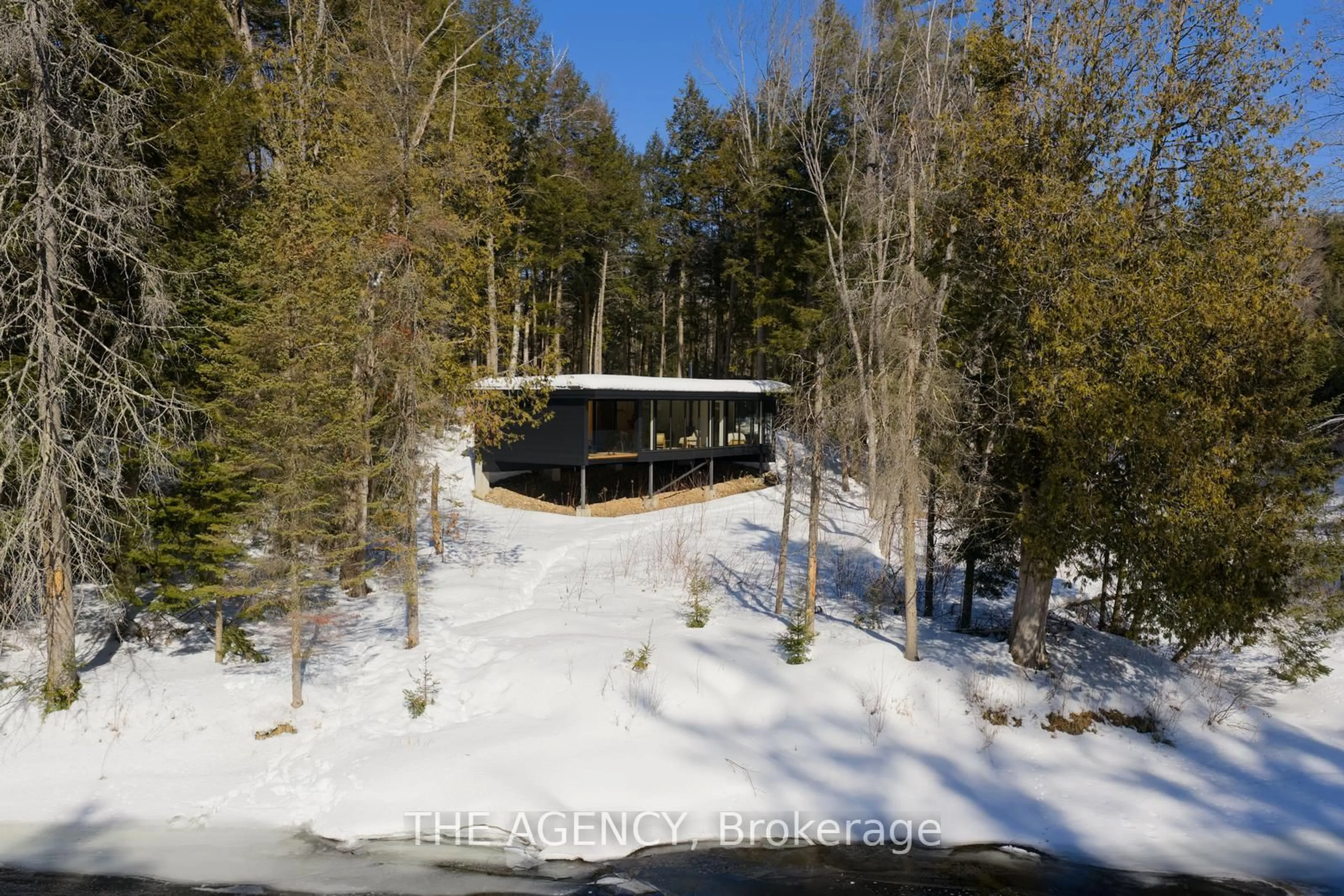 A pic from outside/outdoor area/front of a property/back of a property/a pic from drone, forest/trees view for 116 Nevison Dr, Kawartha Lakes Ontario K0M 2L0