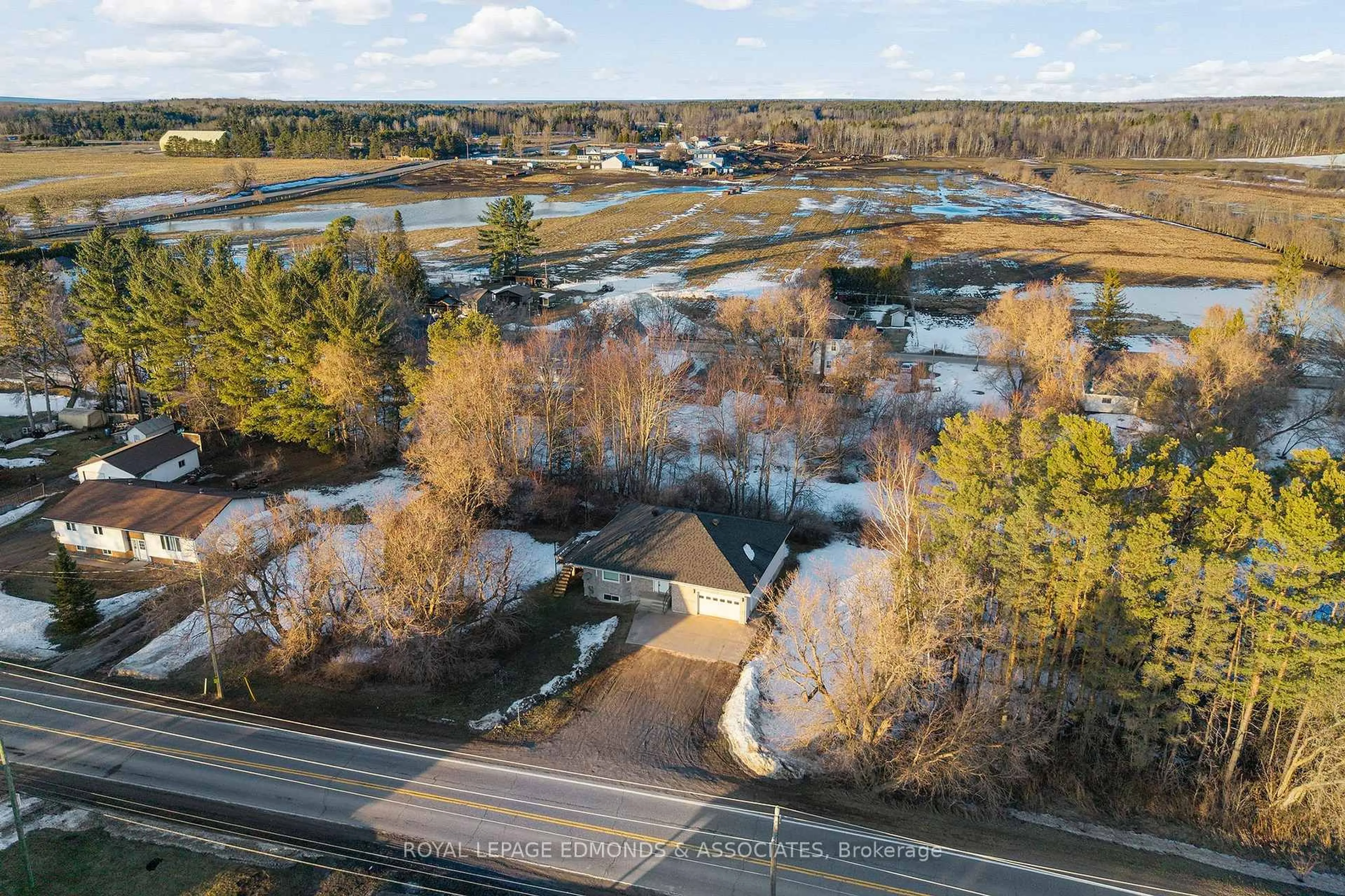 A pic from outside/outdoor area/front of a property/back of a property/a pic from drone, water/lake/river/ocean view for 1146 Haley Rd, Haley Station Ontario K0J 1Y0